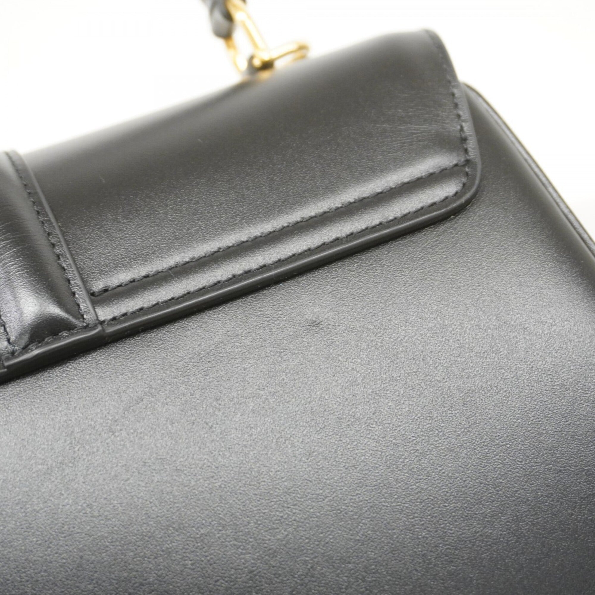 Celine Black Leather Handbag (Pre-Owned)