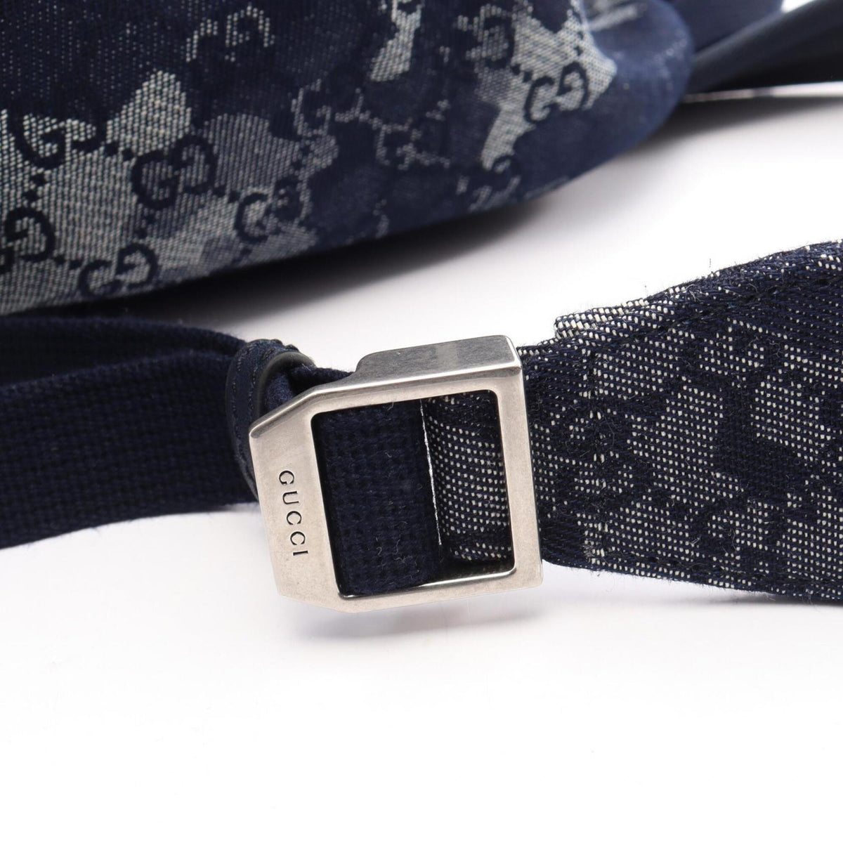 Gucci Navy Denim Backpack Handbag (Pre-Owned)