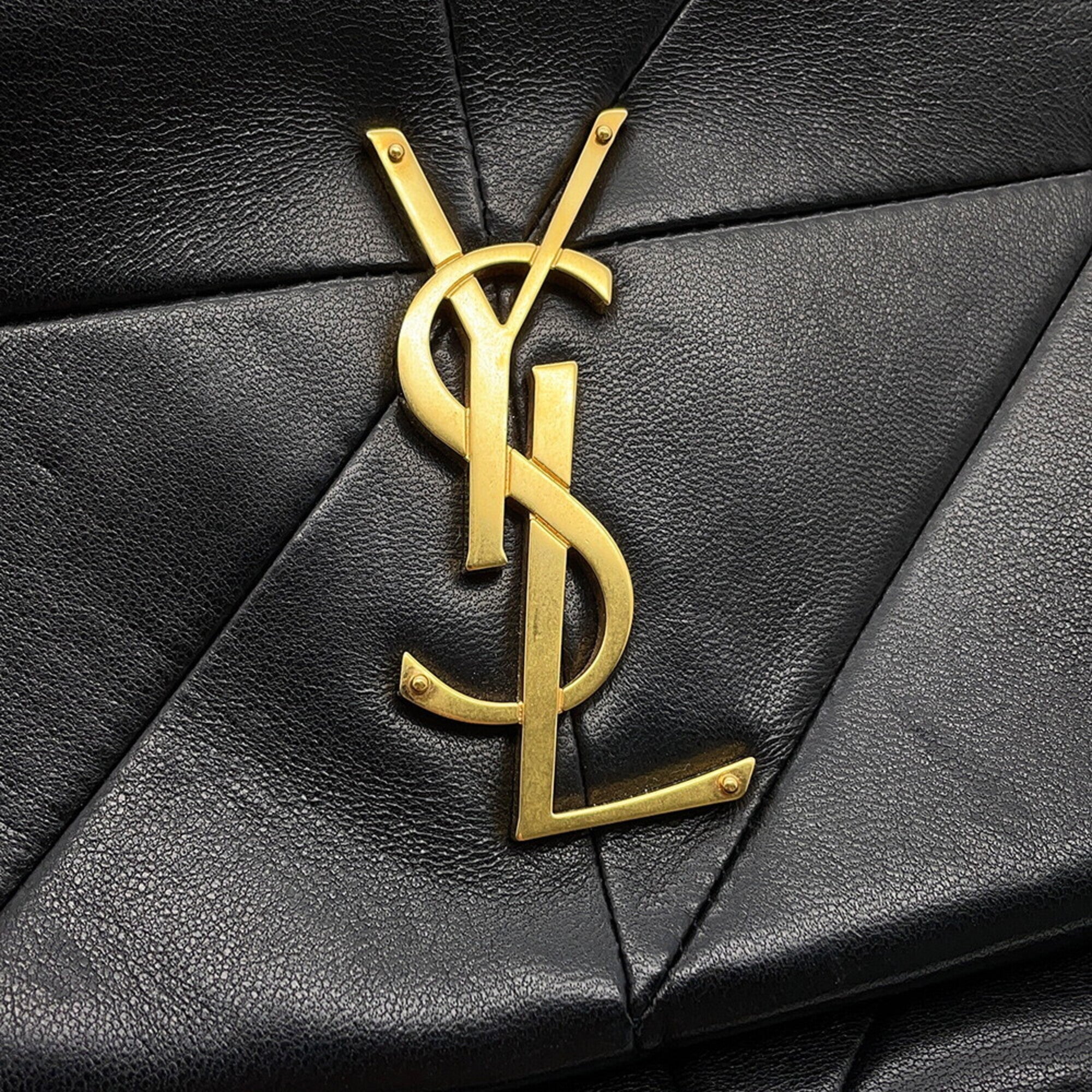 Yves Saint Laurent Black Leather Handbag Shoulder Bag (Pre-Owned)