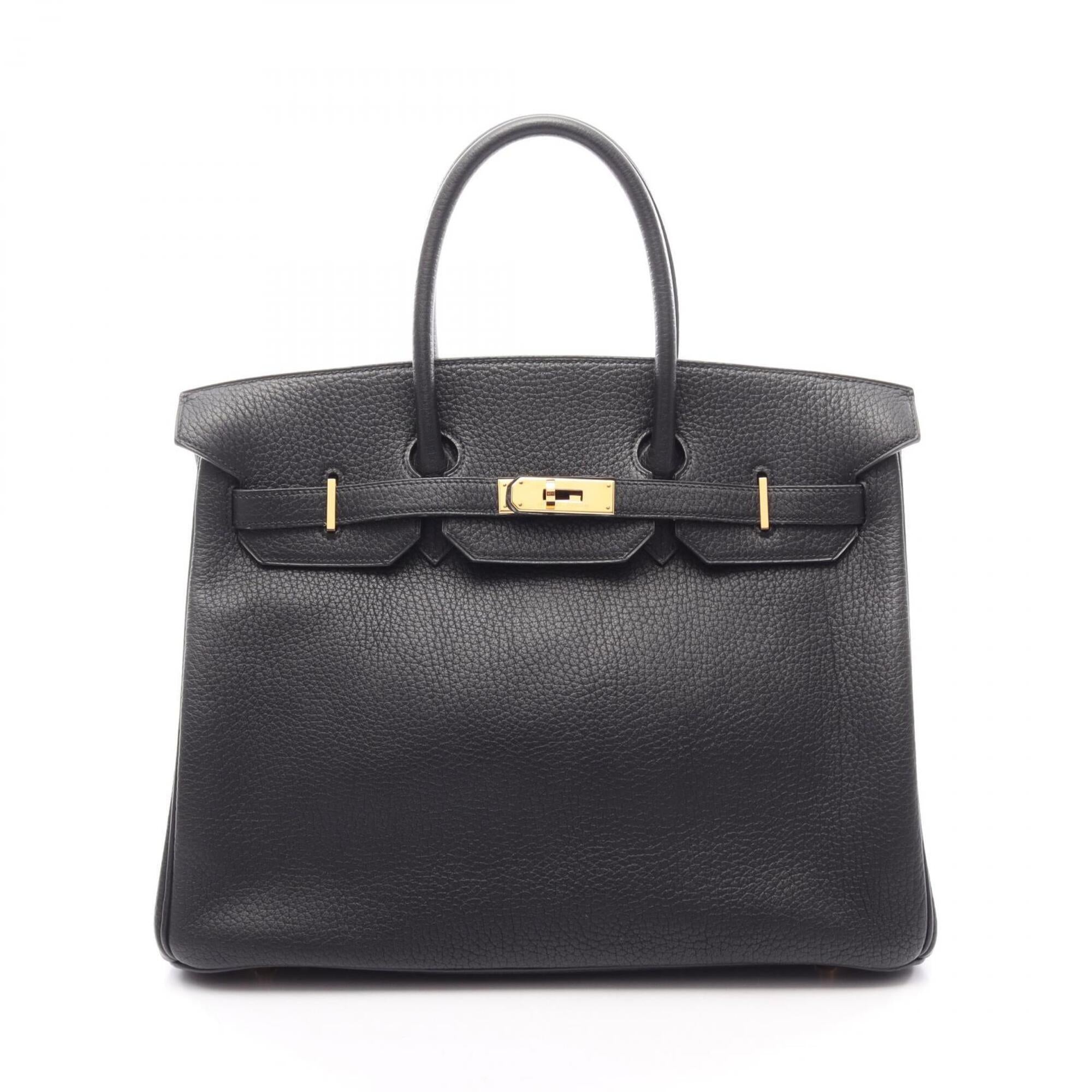 Hermes Black Ardennes Leather Leather Handbag (Pre-Owned)
