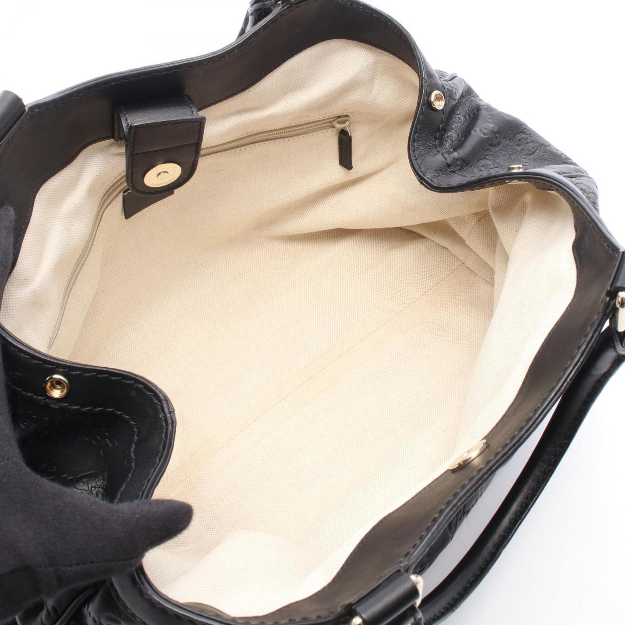 Gucci Black Leather Handbag (Pre-Owned)