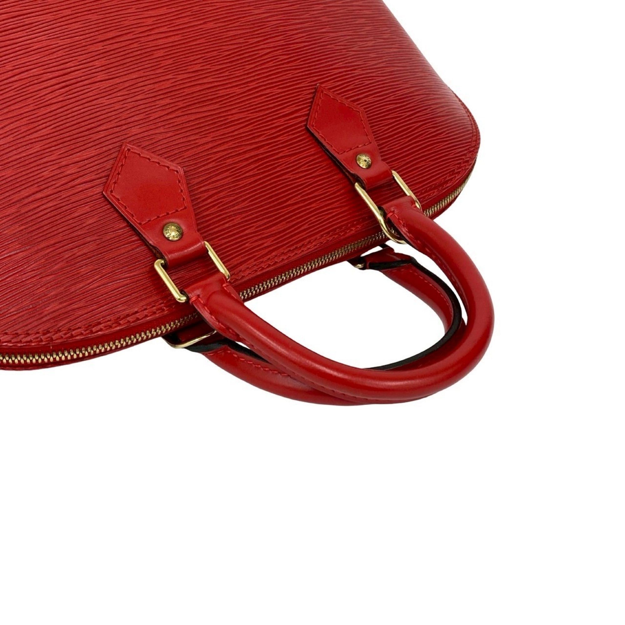 Louis Vuitton Red Color Epi Leather Handbag Tote Bag (Pre-Owned)