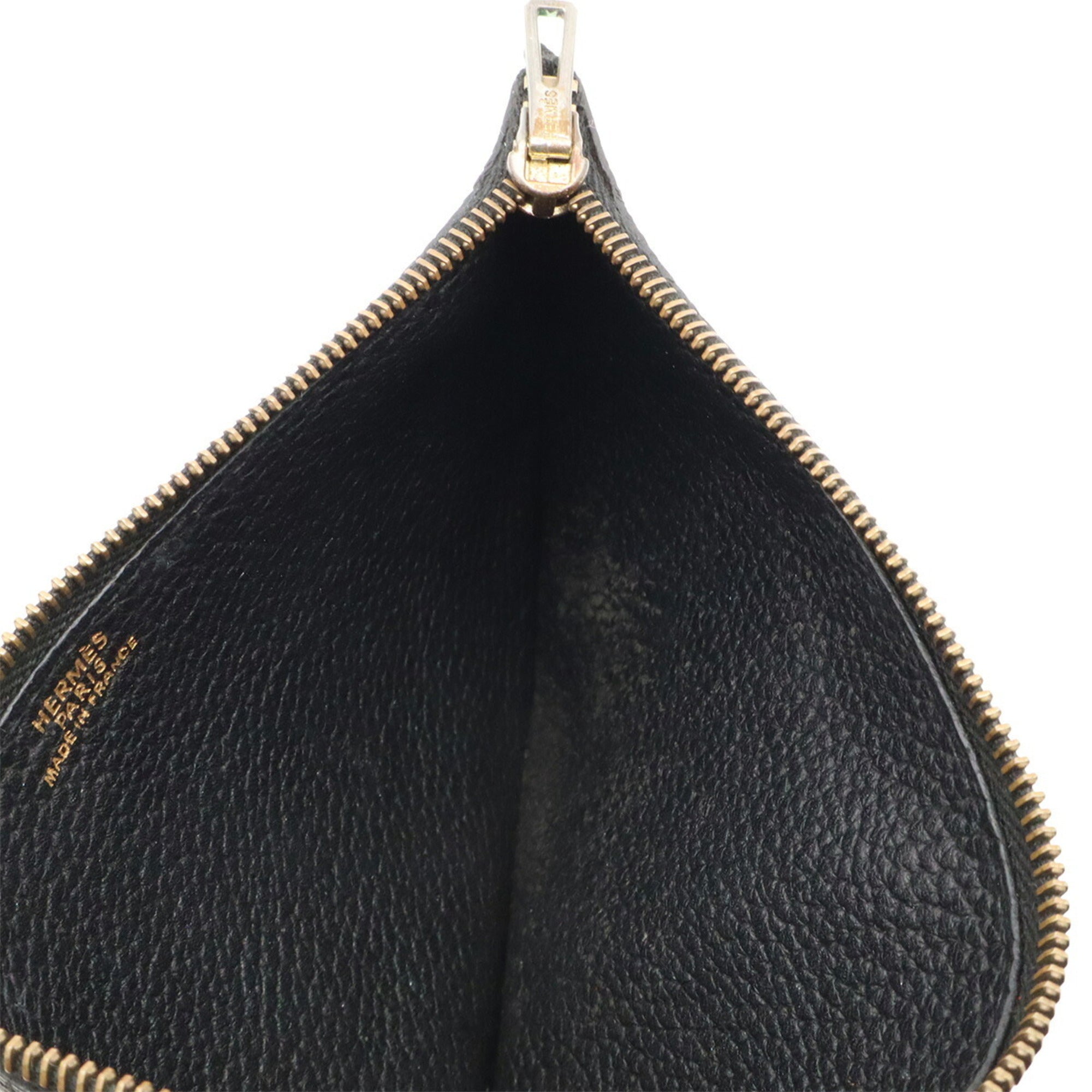 Hermes Black Togo Leather Long Wallet (Bi-Fold) (Pre-Owned)