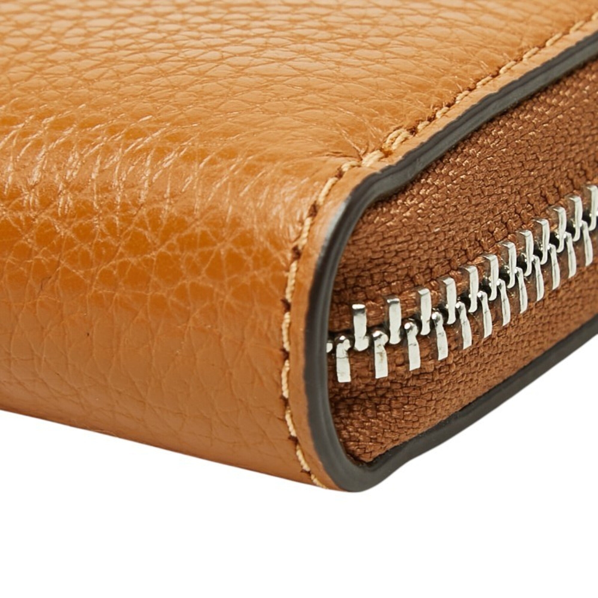 Gucci Brown Leather Long Wallet (Bi-Fold) (Pre-Owned)