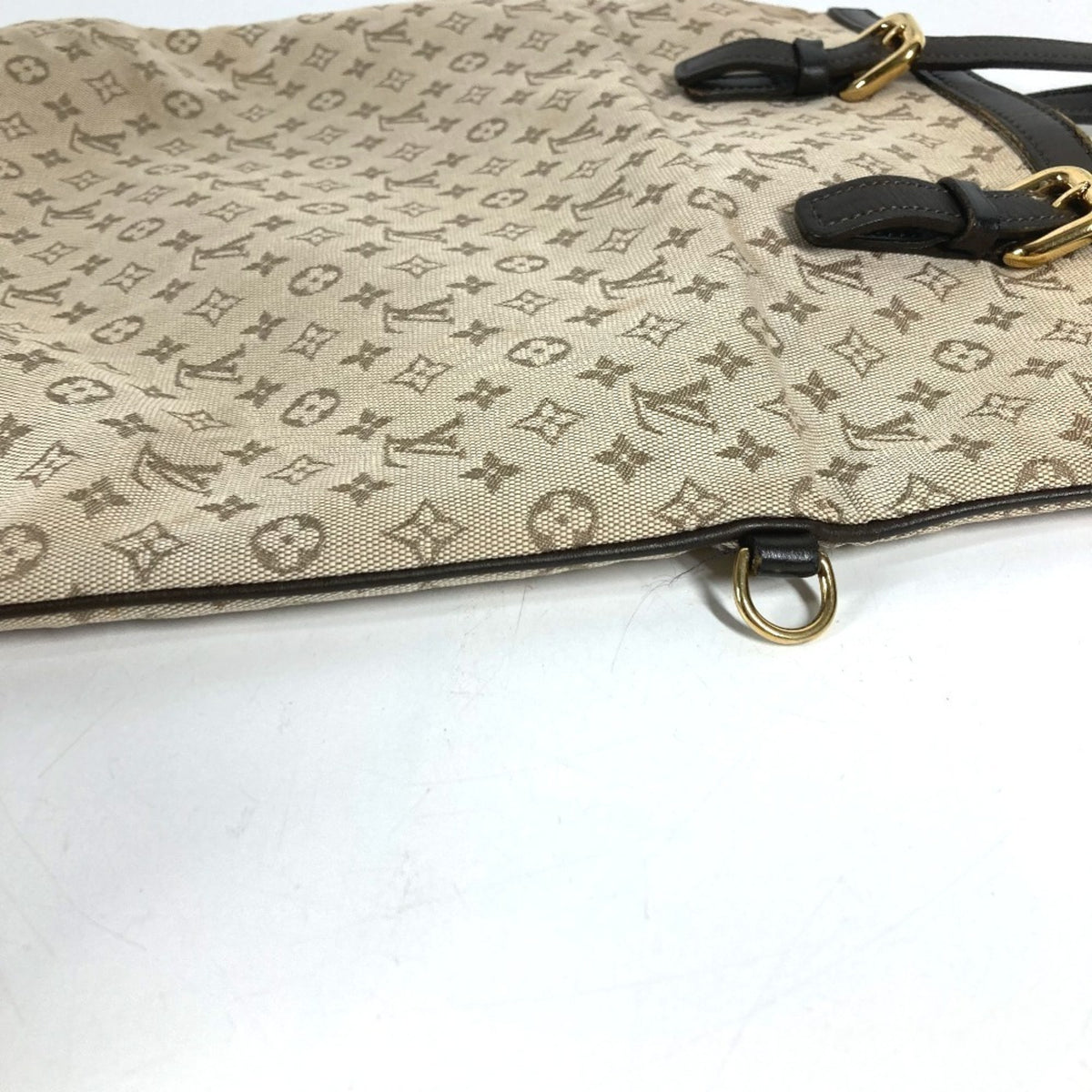 Louis Vuitton Brown Khaki Monogram Mini Handbag Tote Bag (Pre-Owned)