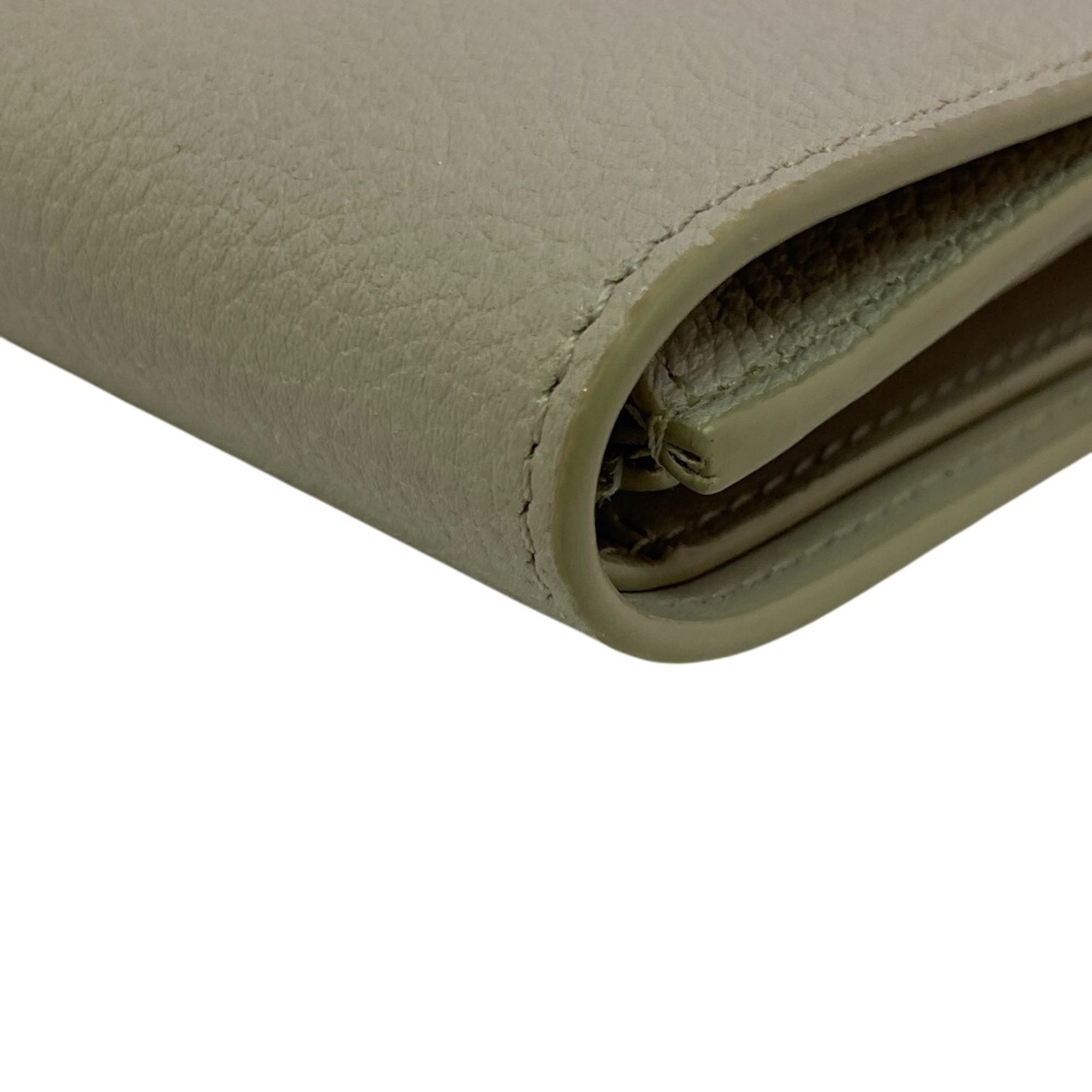 Loewe Beige Leather Wallet (Tri-Fold) (Pre-Owned)