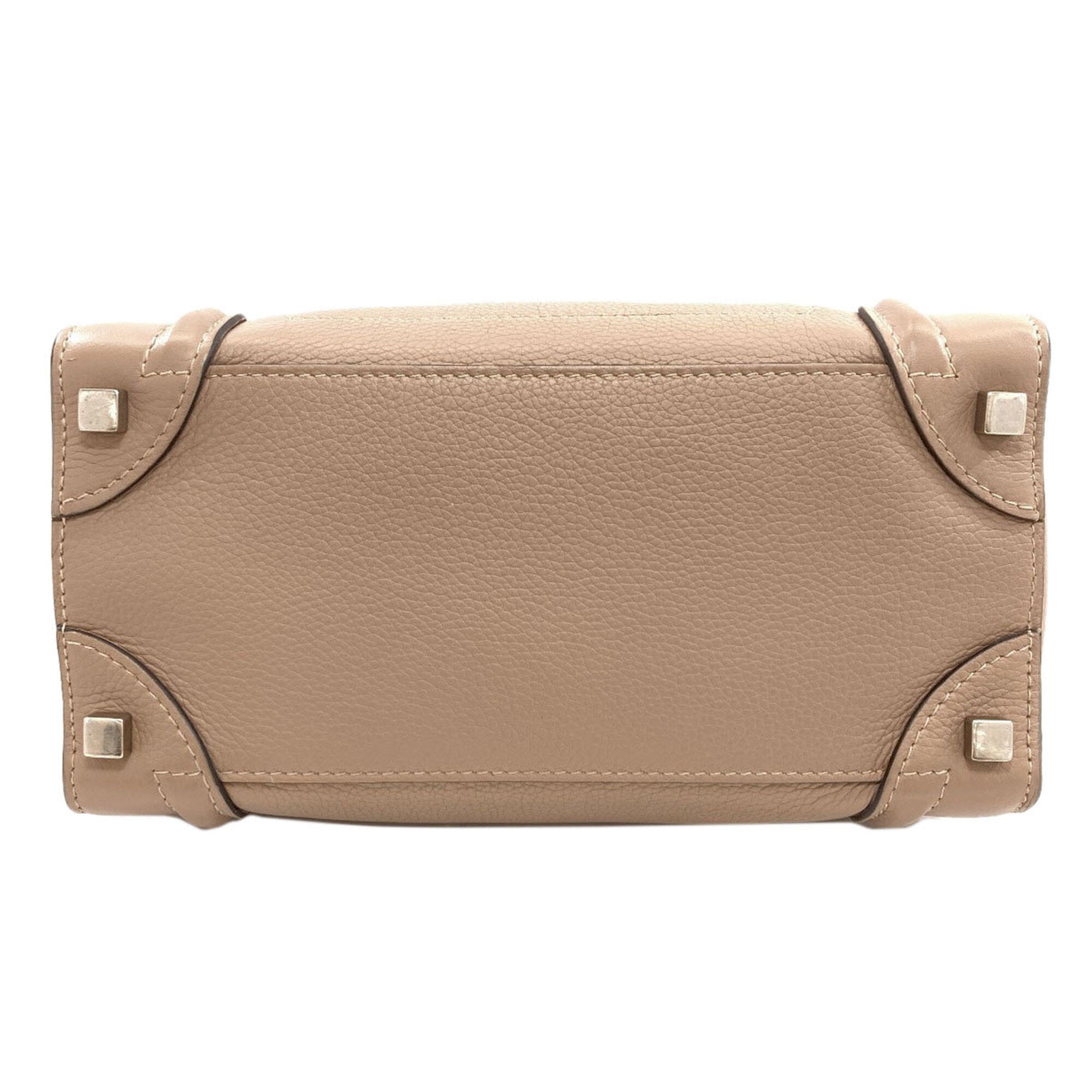 Celine Beige Leather Tote Bag (Pre-Owned)