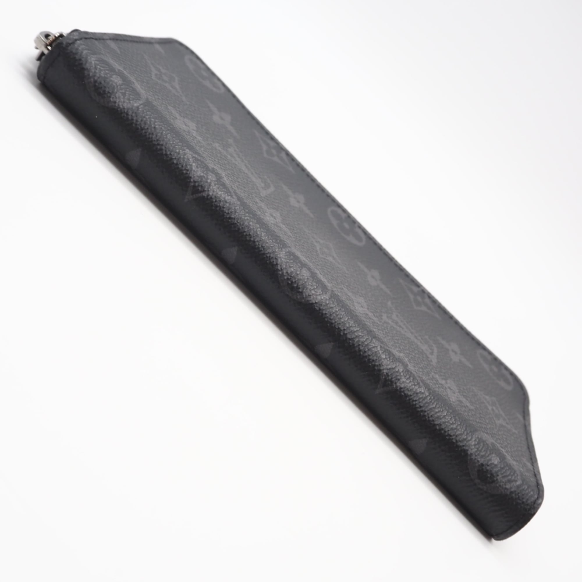 Louis Vuitton Black Gray Coated Canvas Leather Long Wallet (Bi-Fold) (Pre-Owned)