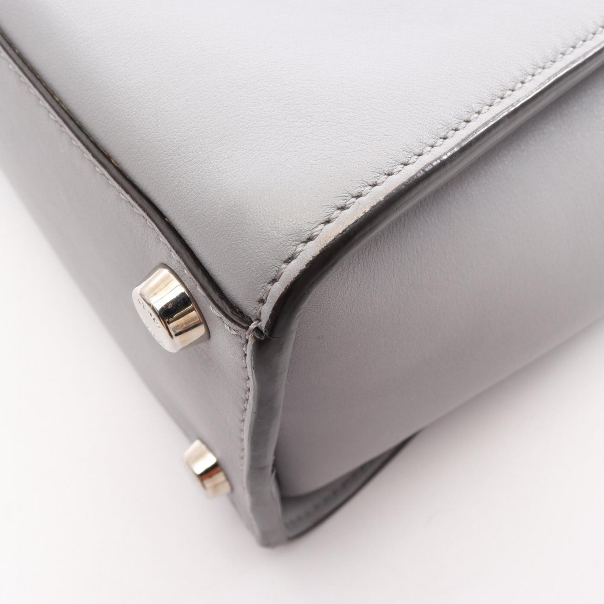 Fendi Blue Leather Handbag (Pre-Owned)