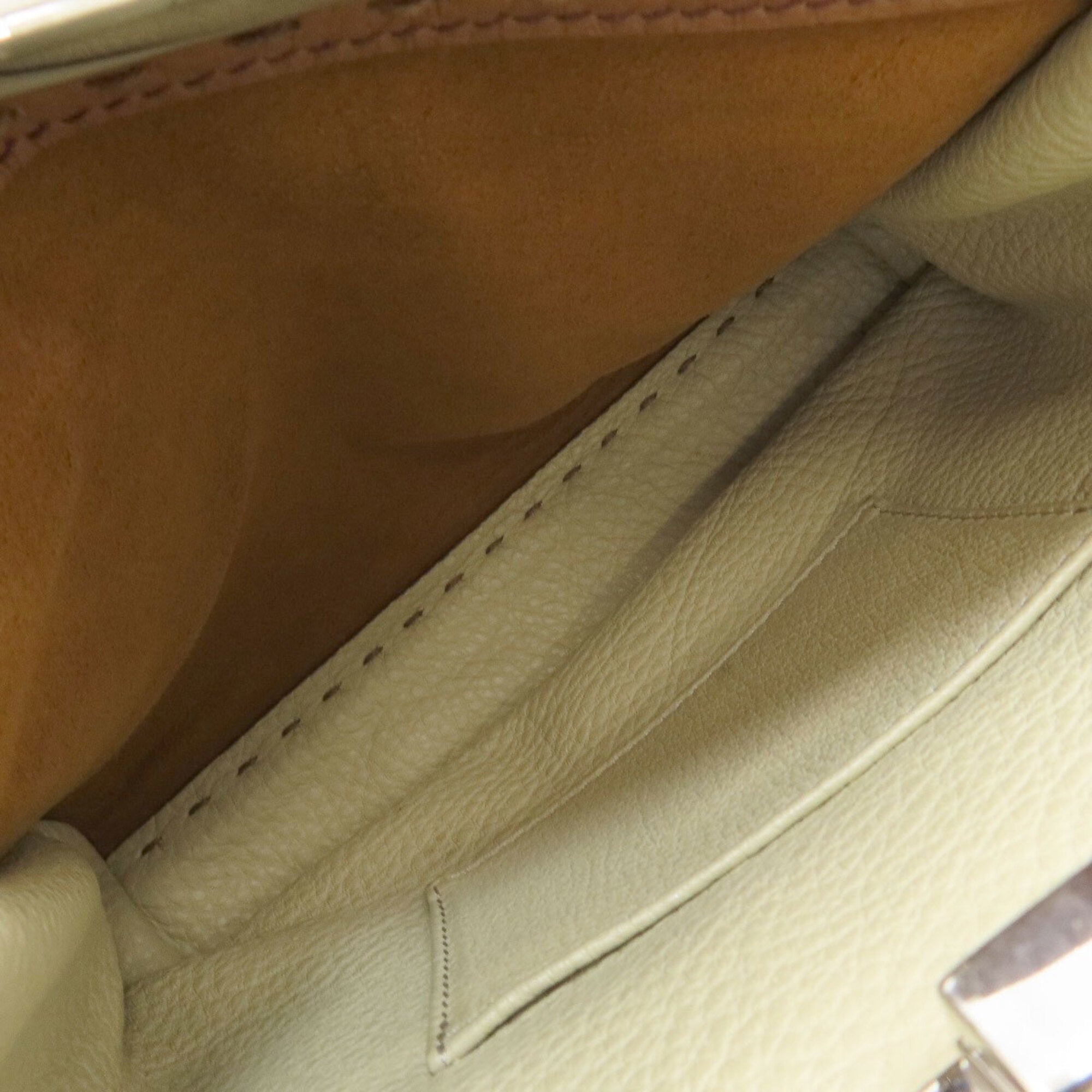 Fendi Peekaboo Brown Leather Handbag (Pre-Owned)