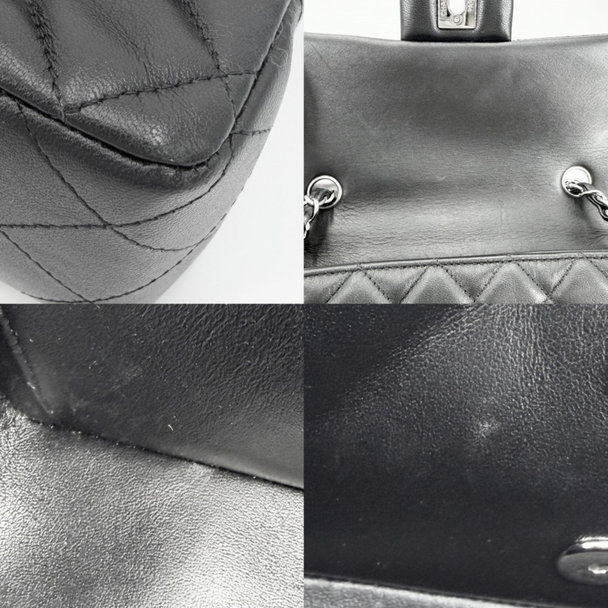 Chanel Black Leather Shoulder Bag (Pre-Owned)