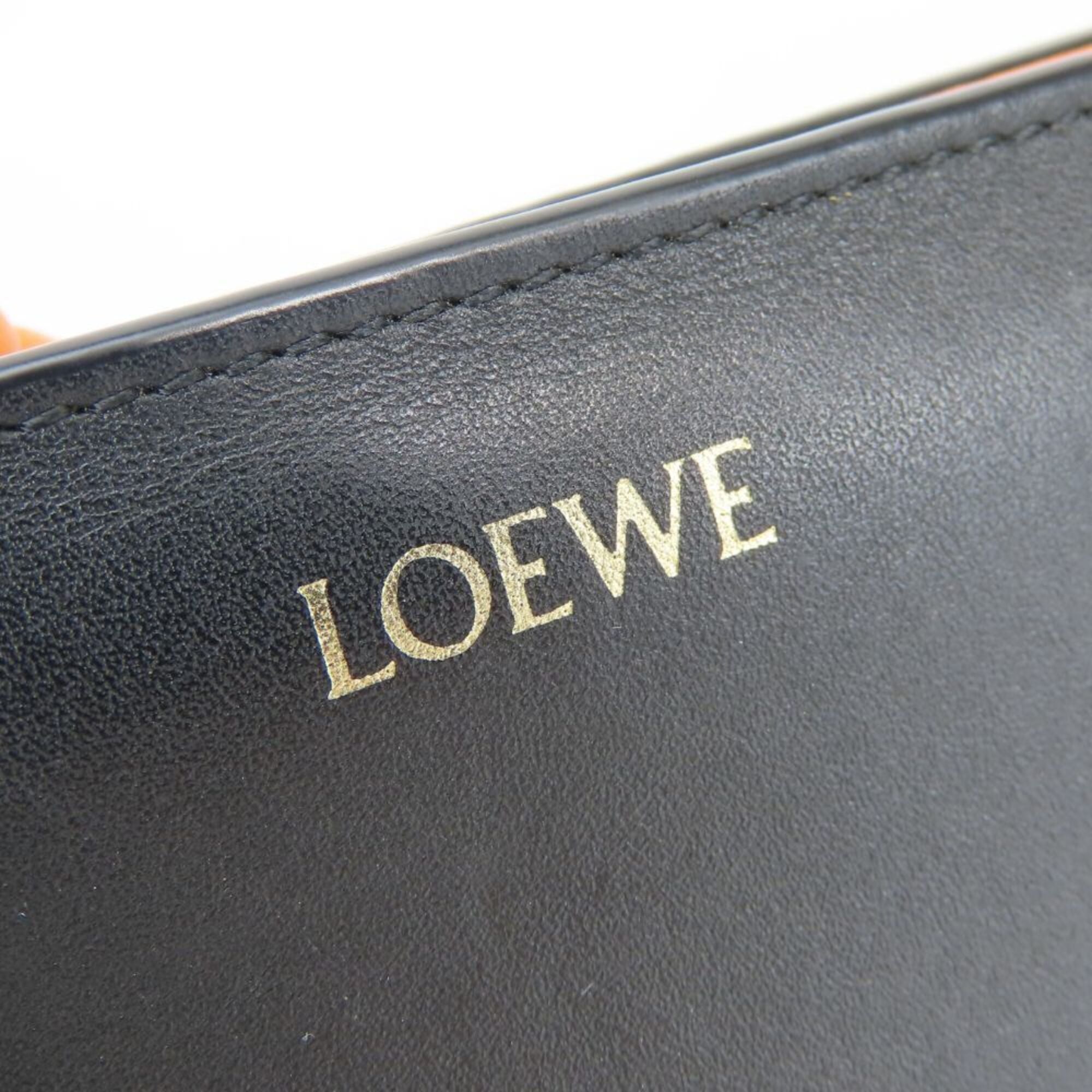 Loewe Black Orange Leather Wallet (Bi-Fold) (Pre-Owned)