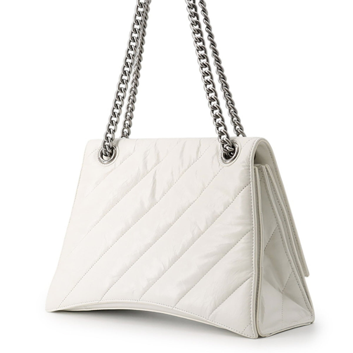Balenciaga White Leather Handbag Shoulder Bag (Pre-Owned)