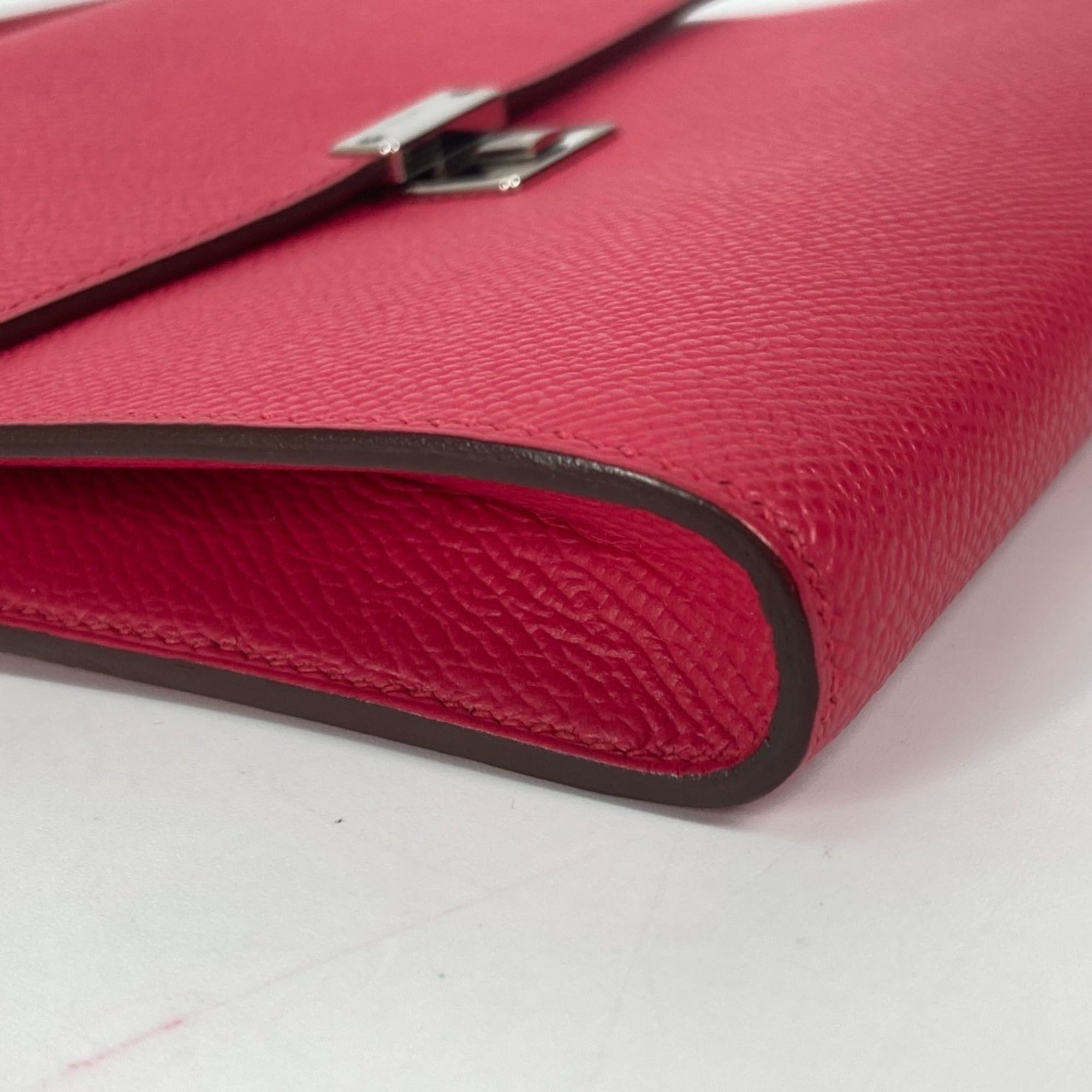 Hermes Pink Epsom Leather Pochette Shoulder Bag (Pre-Owned)