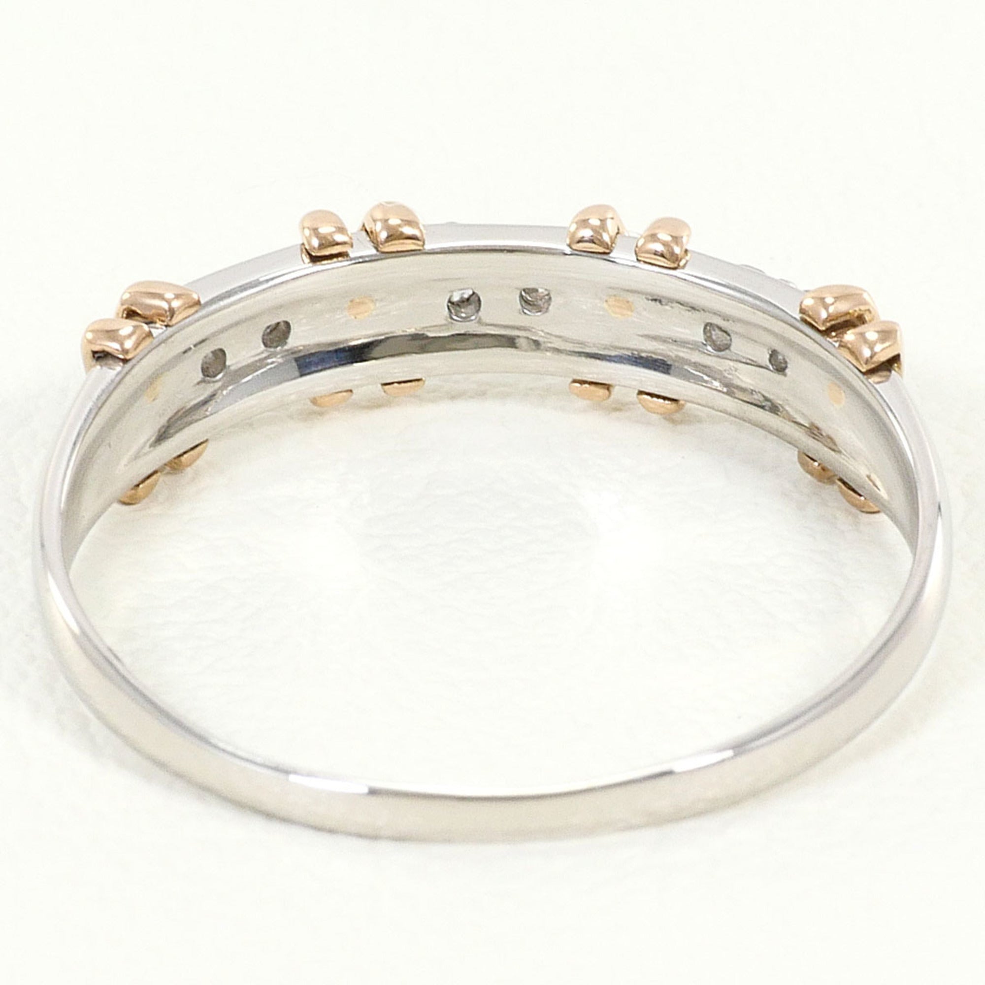 Unbranded Pink Gold Platinum Pink Gold (18K) Platinum 900 Band Ring (Pre-Owned)