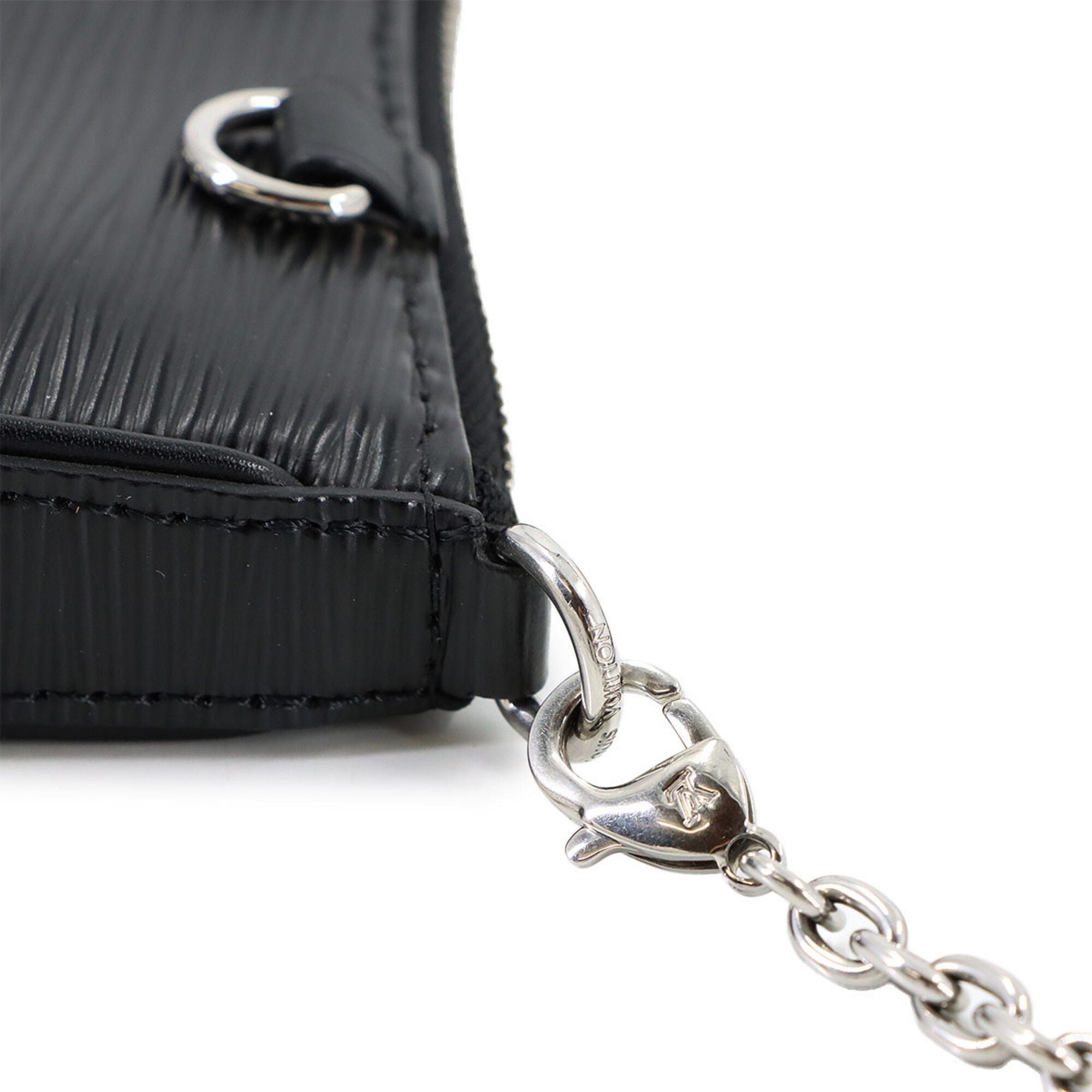 Louis Vuitton Noir Epi Leather Handbag Shoulder Bag (Pre-Owned)