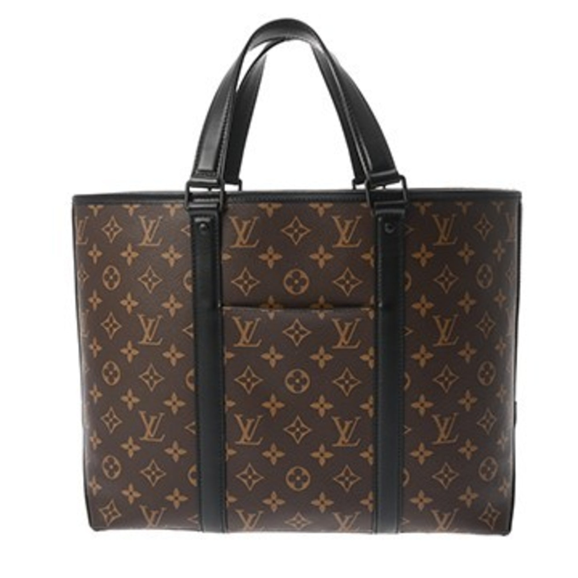 Louis Vuitton Brown Noir Monogram Pouch Tote Bag (Pre-Owned)