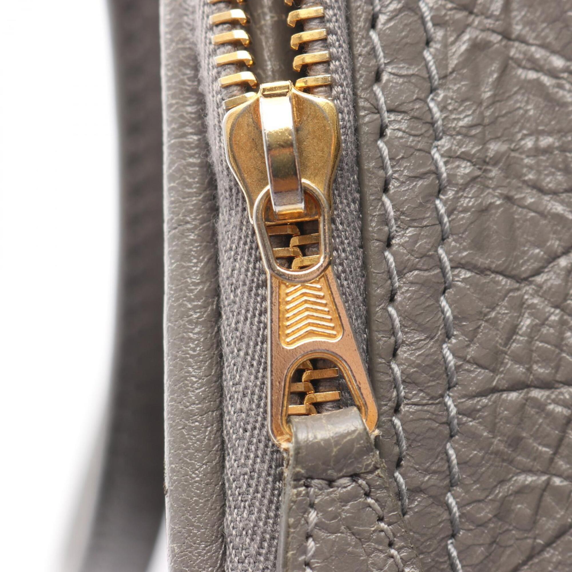 Balenciaga Gray Leather Handbag (Pre-Owned)