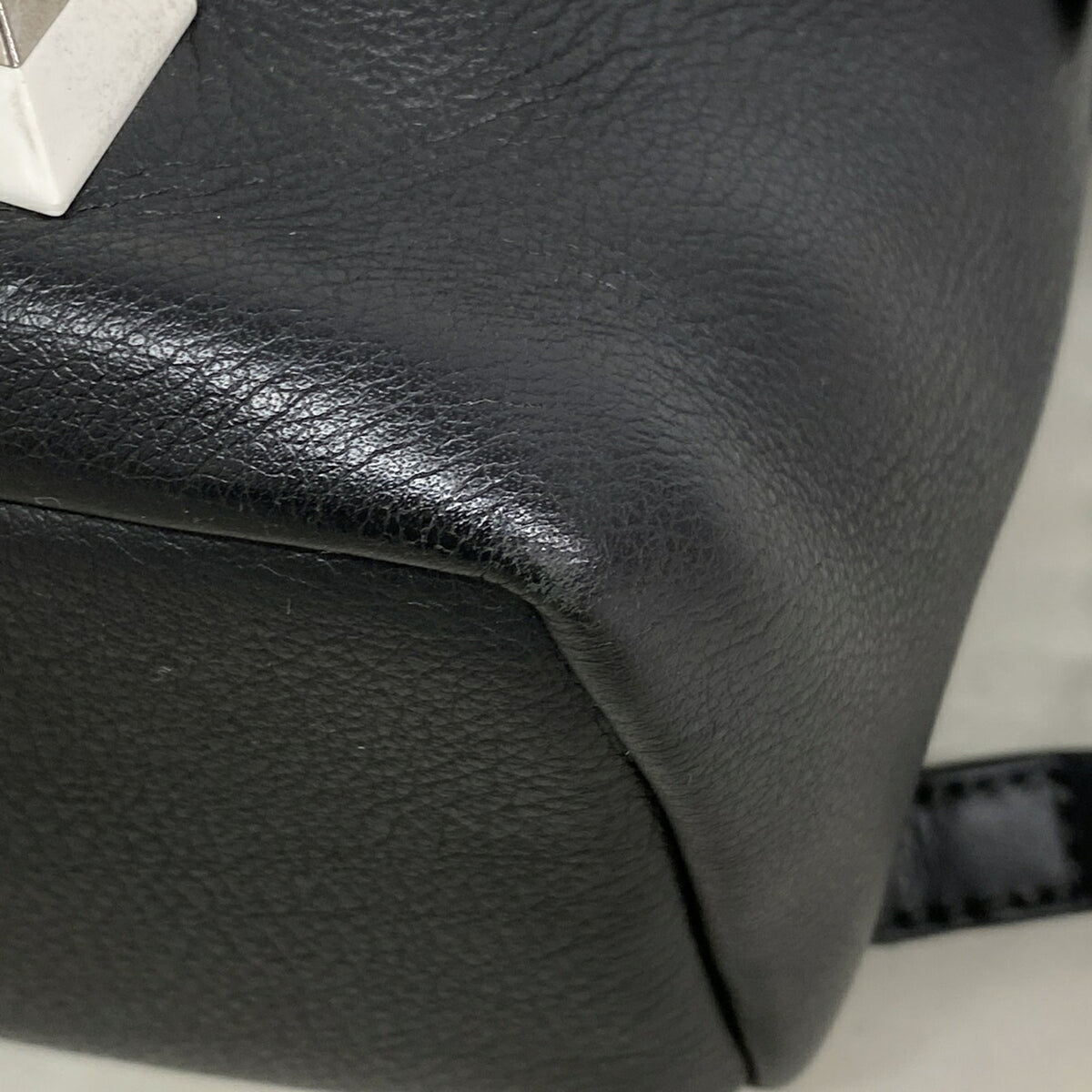 Fendi Black Leather Backpack (Pre-Owned)
