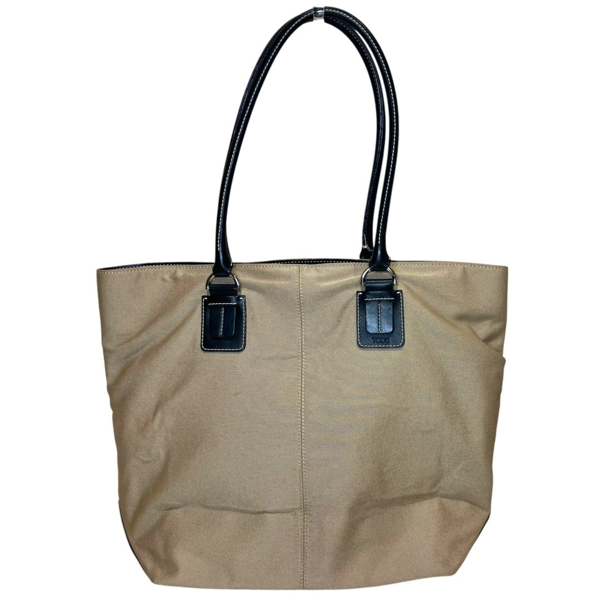 Tod's Beige Nylon Leather Tote Bag (Pre-Owned)