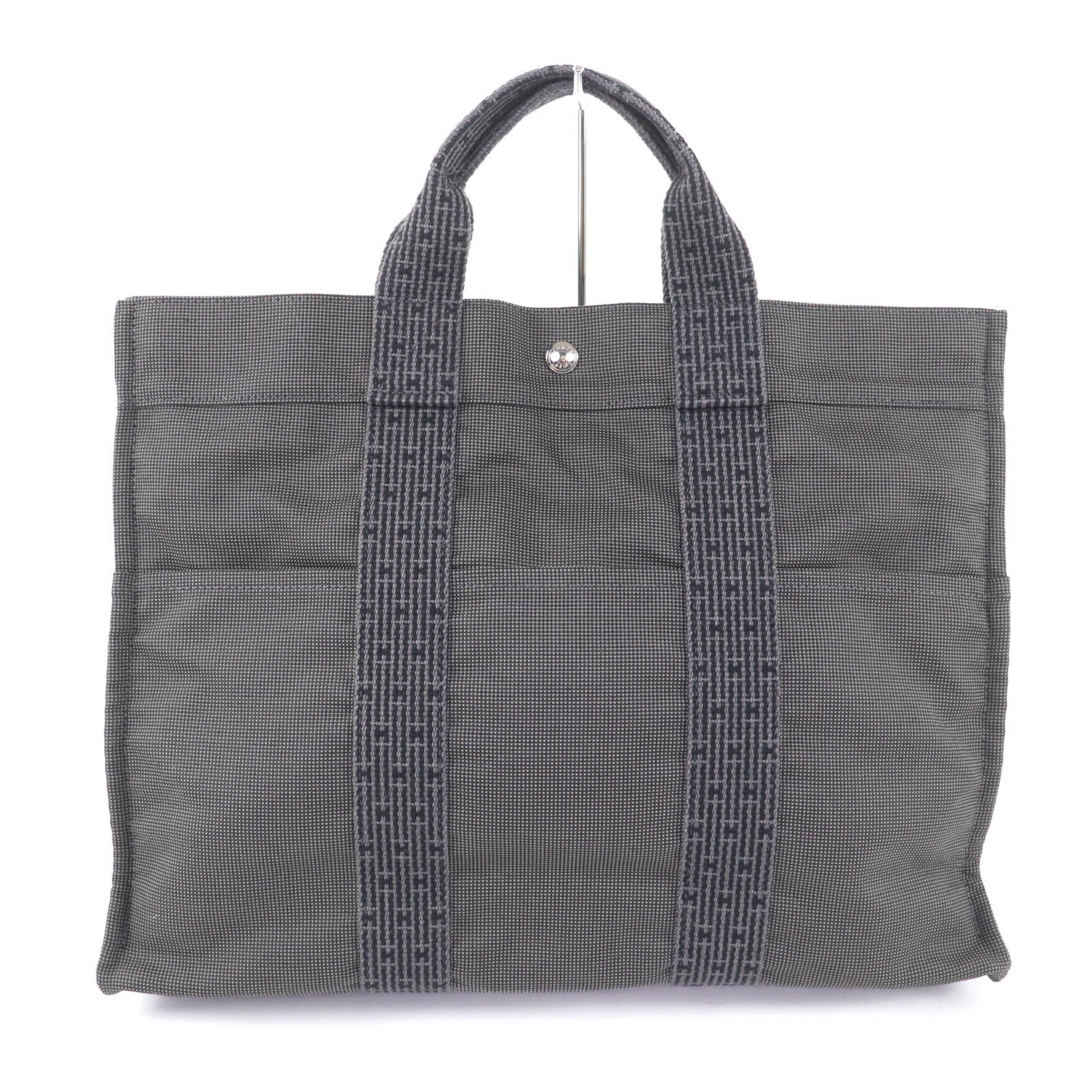 Hermes Her Line Gray Polyester Polyamide Tote Bag (Pre-Owned)