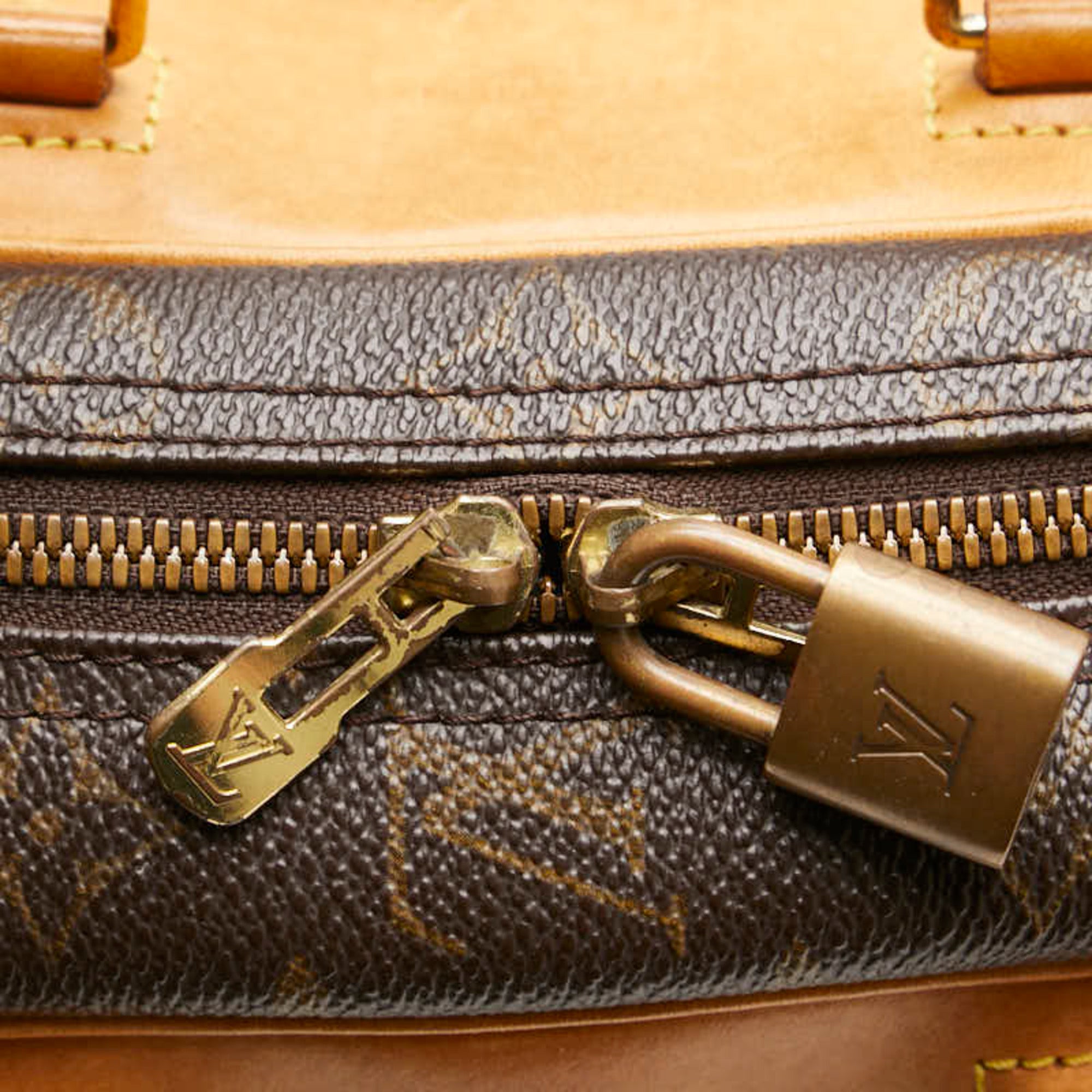 Louis Vuitton Monogram Brown Pvc Leather Handbag (Pre-Owned)