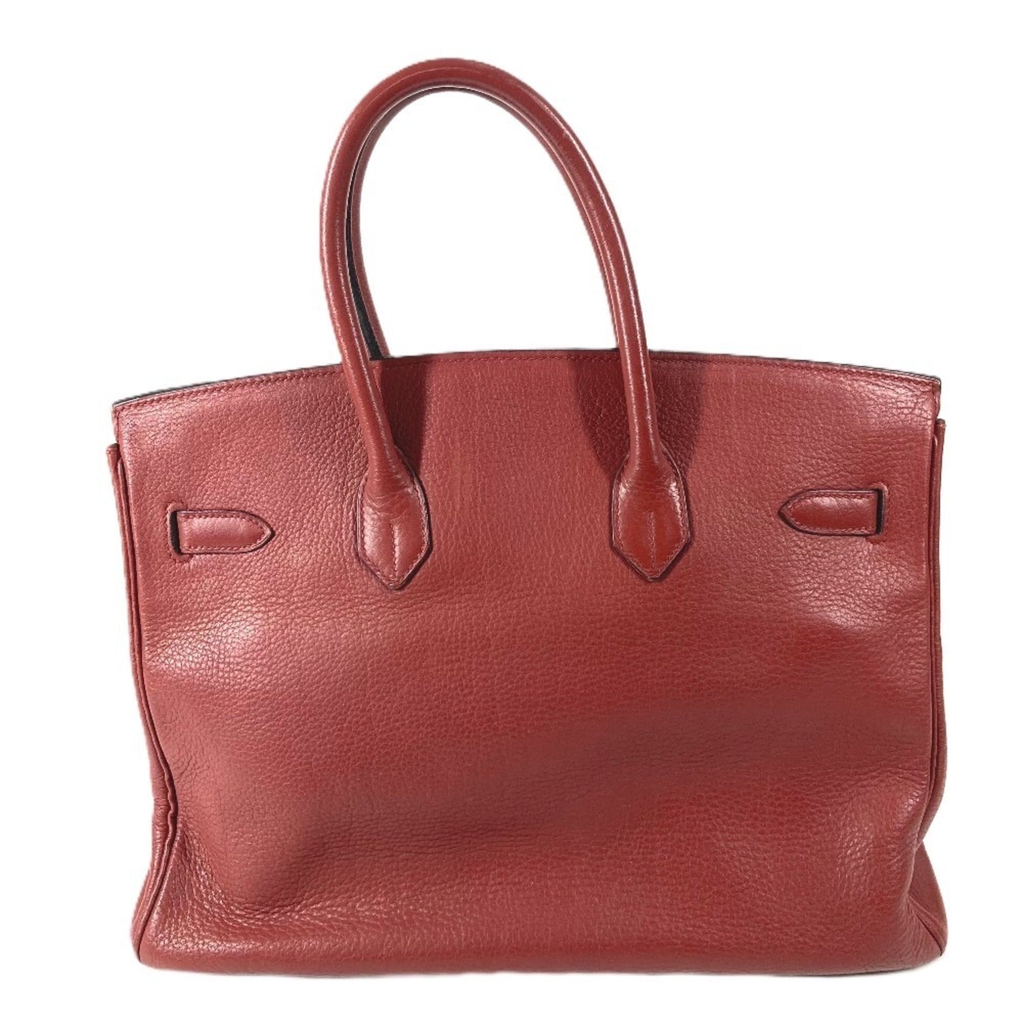 Hermes Red Color Rouge H Ardennes Leather Handbag Tote Bag (Pre-Owned)