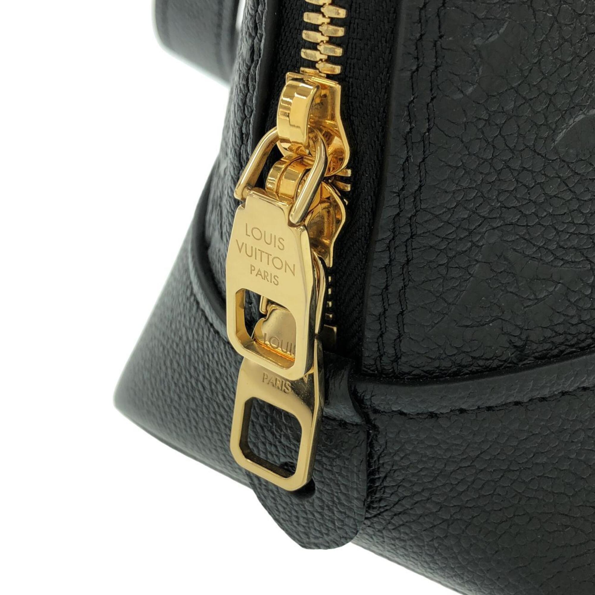 Louis Vuitton Black Leather Handbag (Pre-Owned)