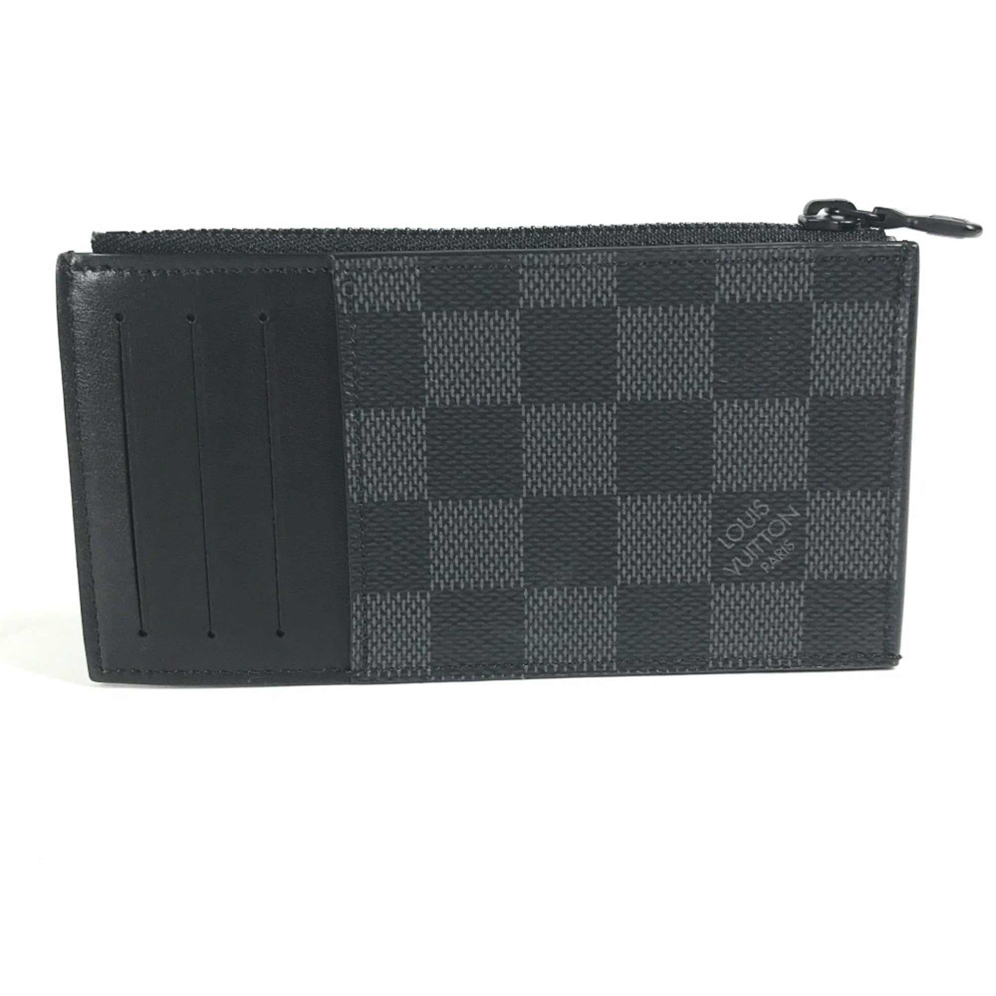 Louis Vuitton Damier Graphite Black Damier Graphite Coin Purse/Coin Case (Pre-Owned)