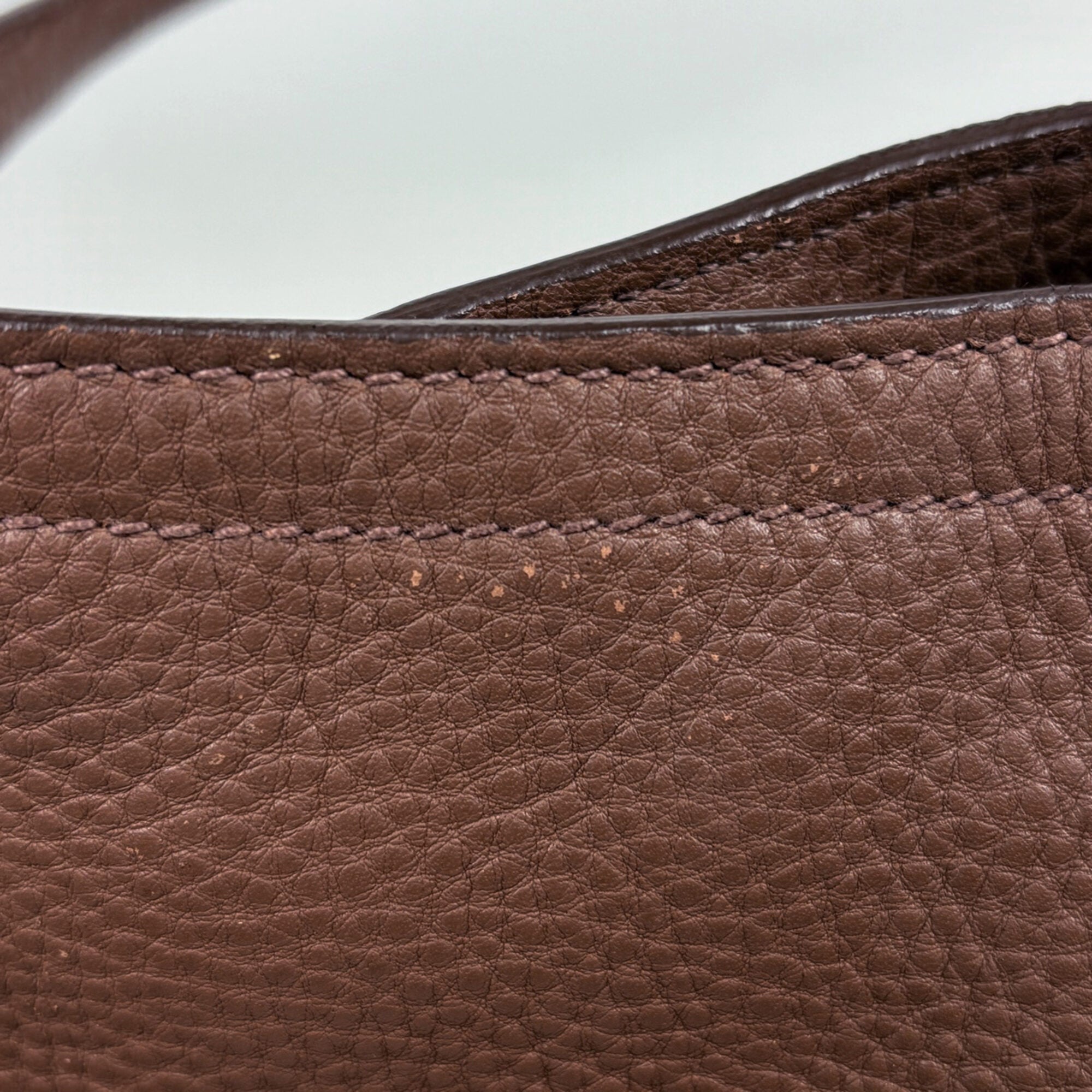 Prada Brown Leather Tote Bag (Pre-Owned)