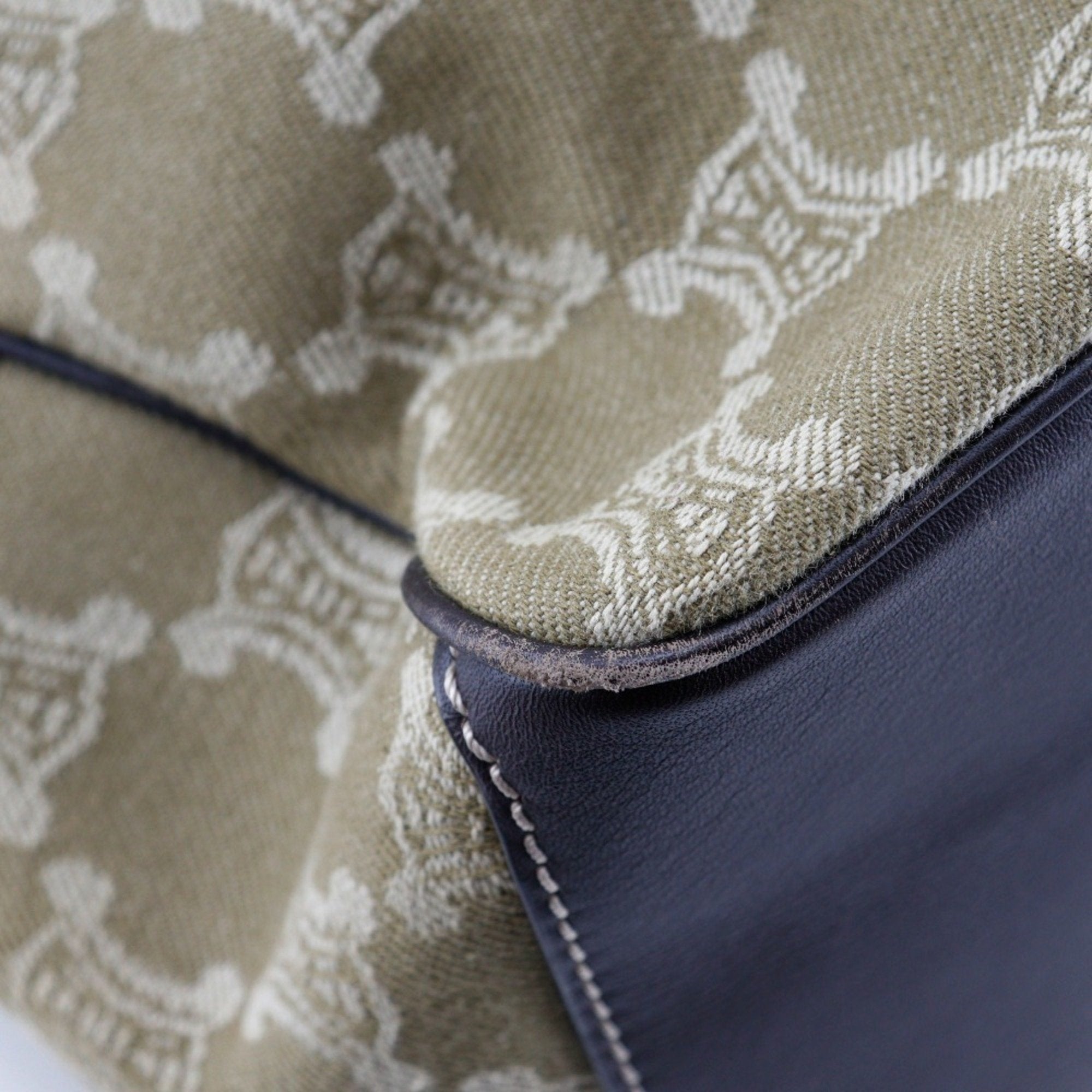 Celine Khaki Canvas Handbag (Pre-Owned)