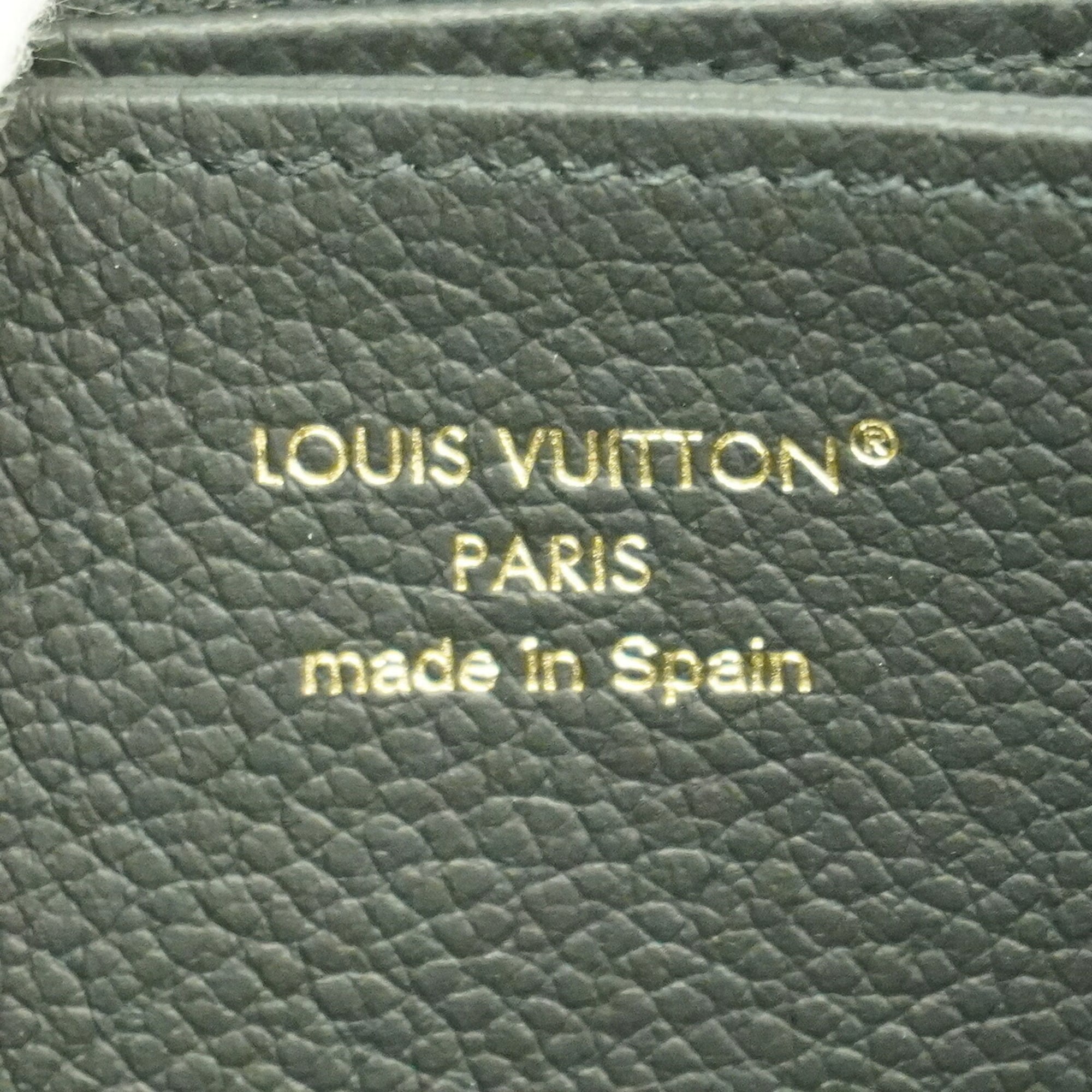 Louis Vuitton Beige Black Long Wallet (Bi-Fold) (Pre-Owned)