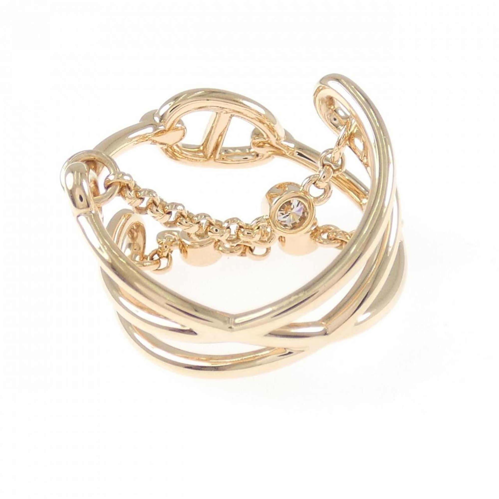Hermes Pink Gold (18K) Band Ring (Pre-Owned)