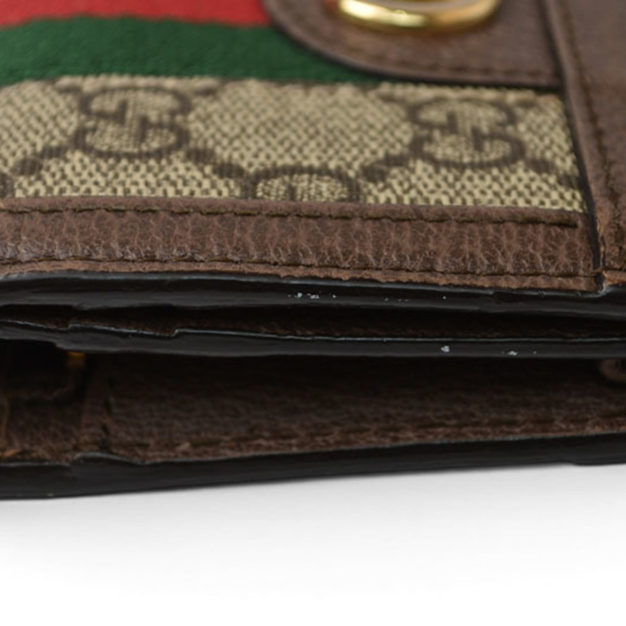 Gucci Ophidia Beige Brown Gg Supreme Wallet (Bi-Fold) (Pre-Owned)