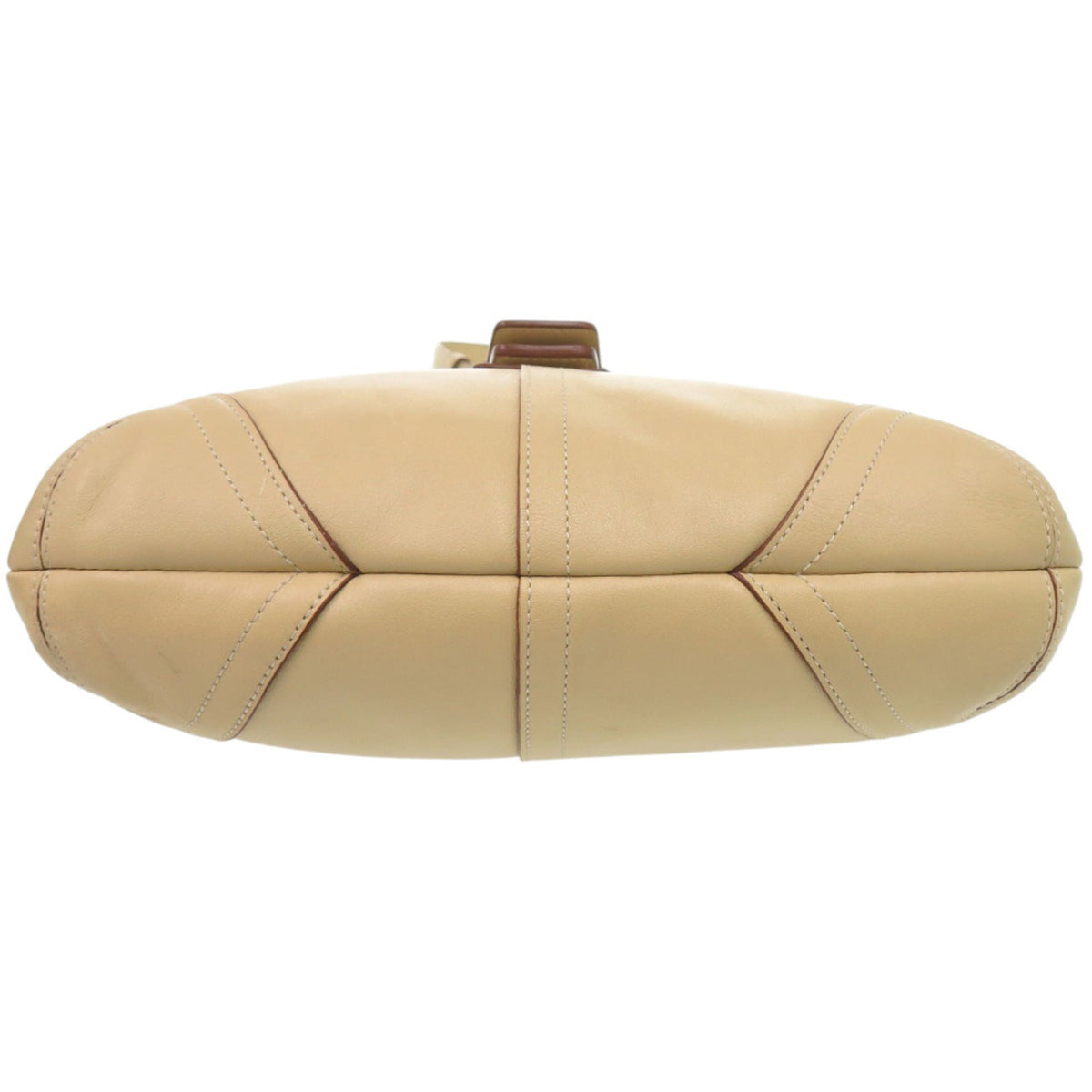 Coach Beige Leather Shoulder Bag (Pre-Owned)