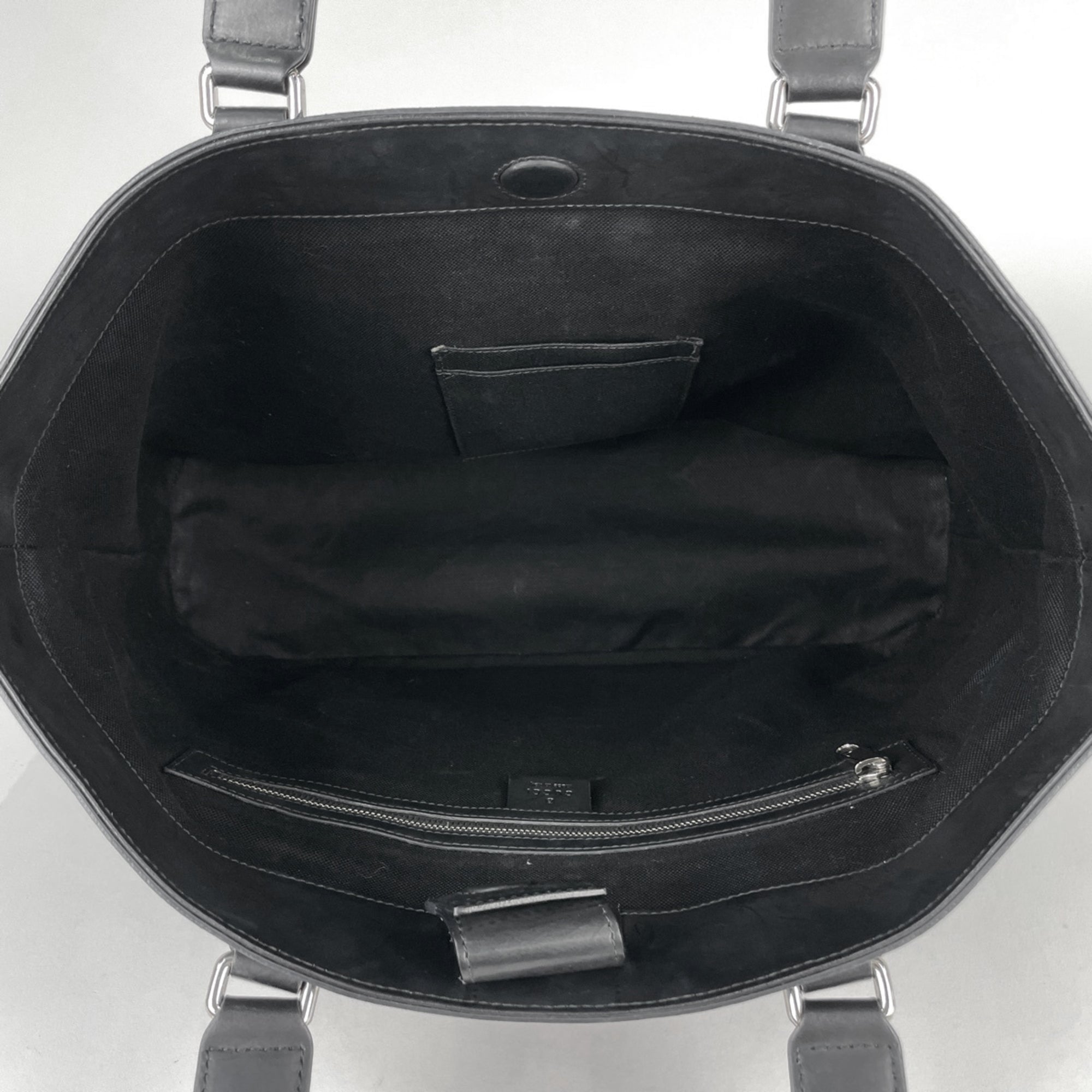 Gucci Black Gg Supreme Leather Tote Bag (Pre-Owned)
