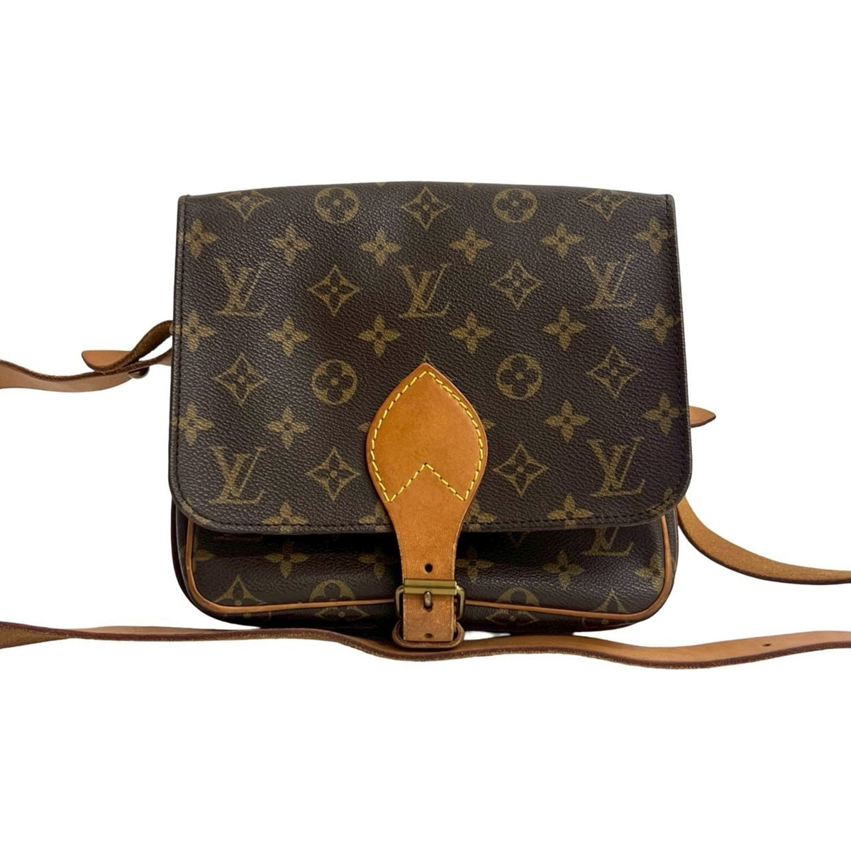 Louis Vuitton Brown Leather Pvc Shoulder Bag (Pre-Owned)