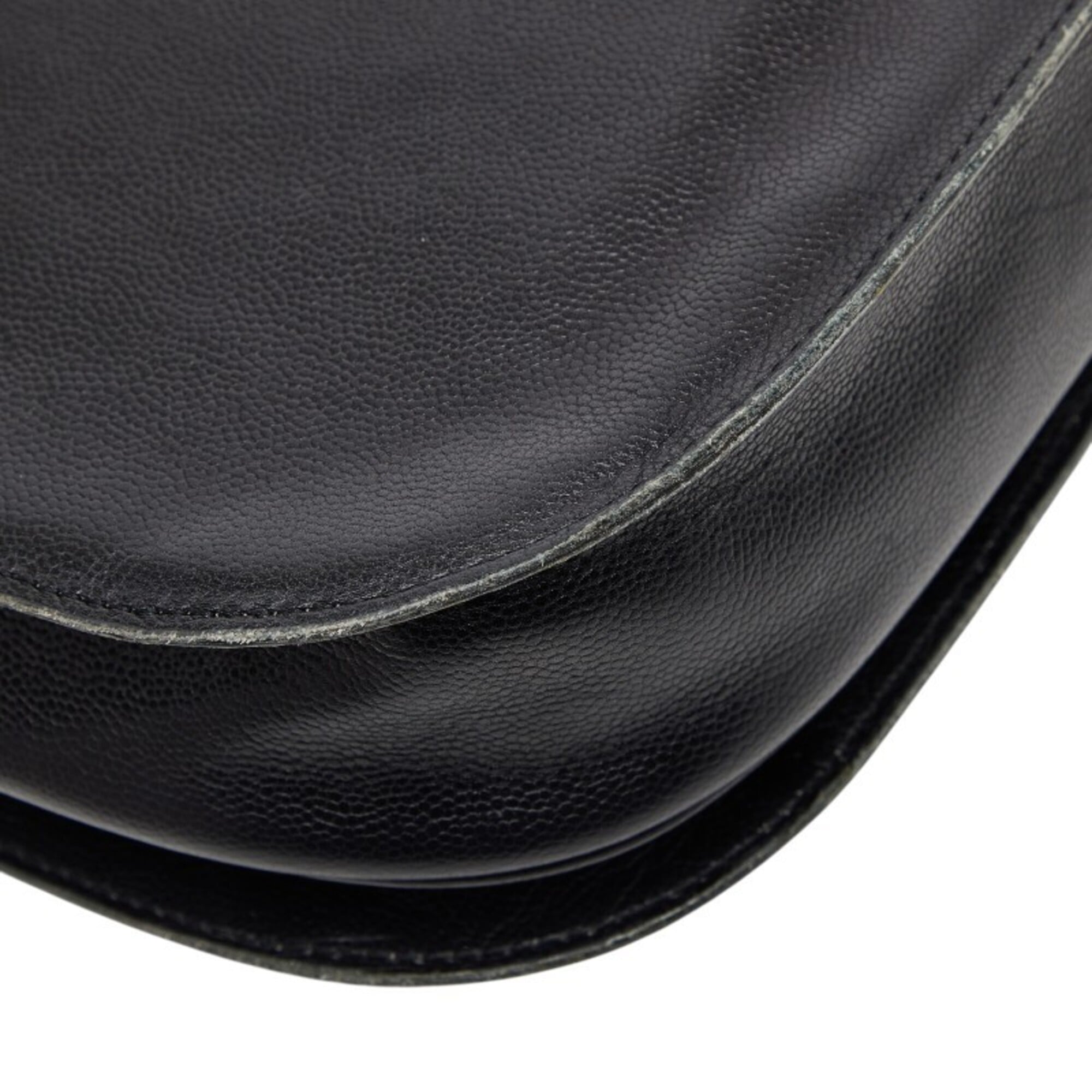 Saint Laurent Black Leather Shoulder Bag (Pre-Owned)