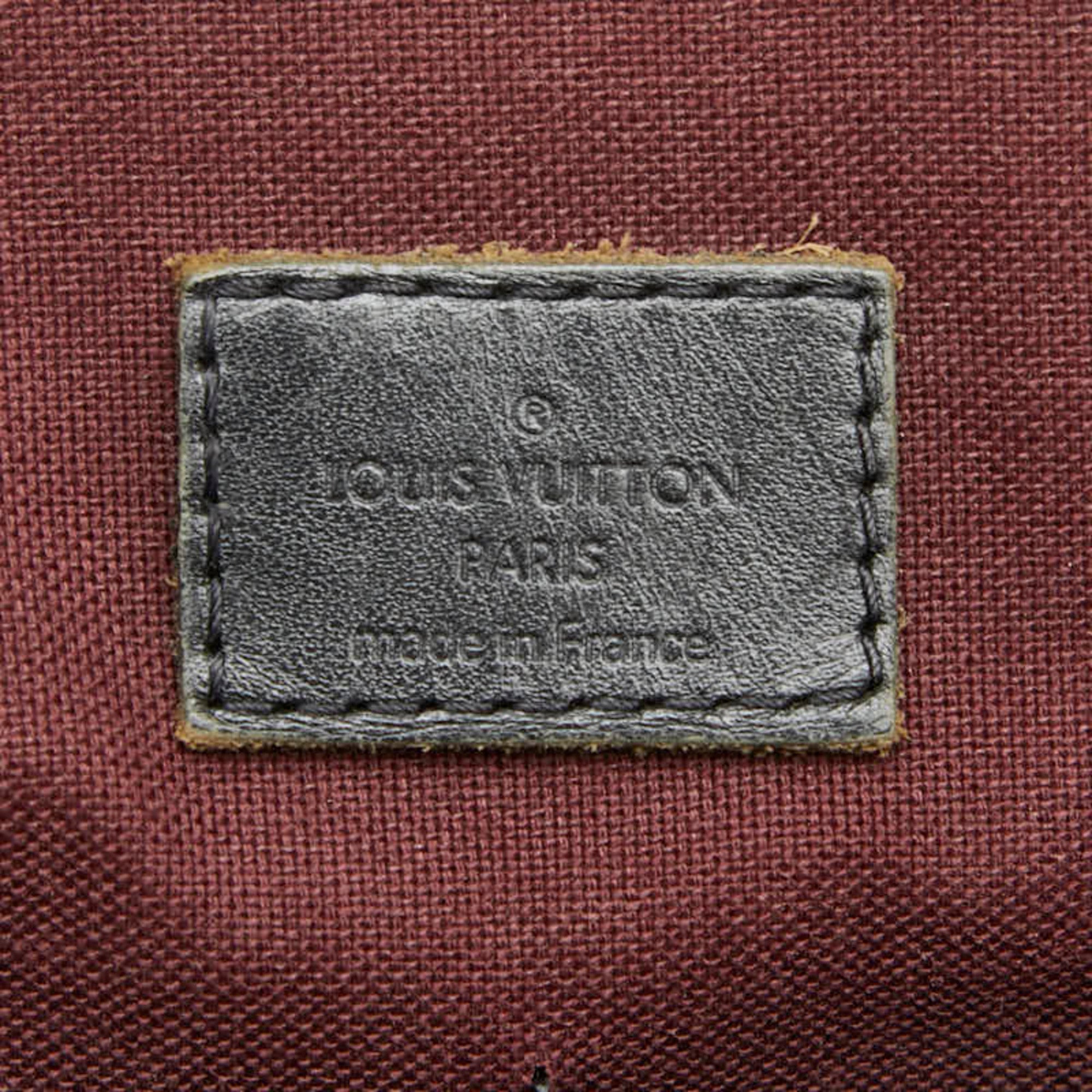 Louis Vuitton Black Brown Monogram Macassar Pvc Leather Shoulder Bag (Pre-Owned)