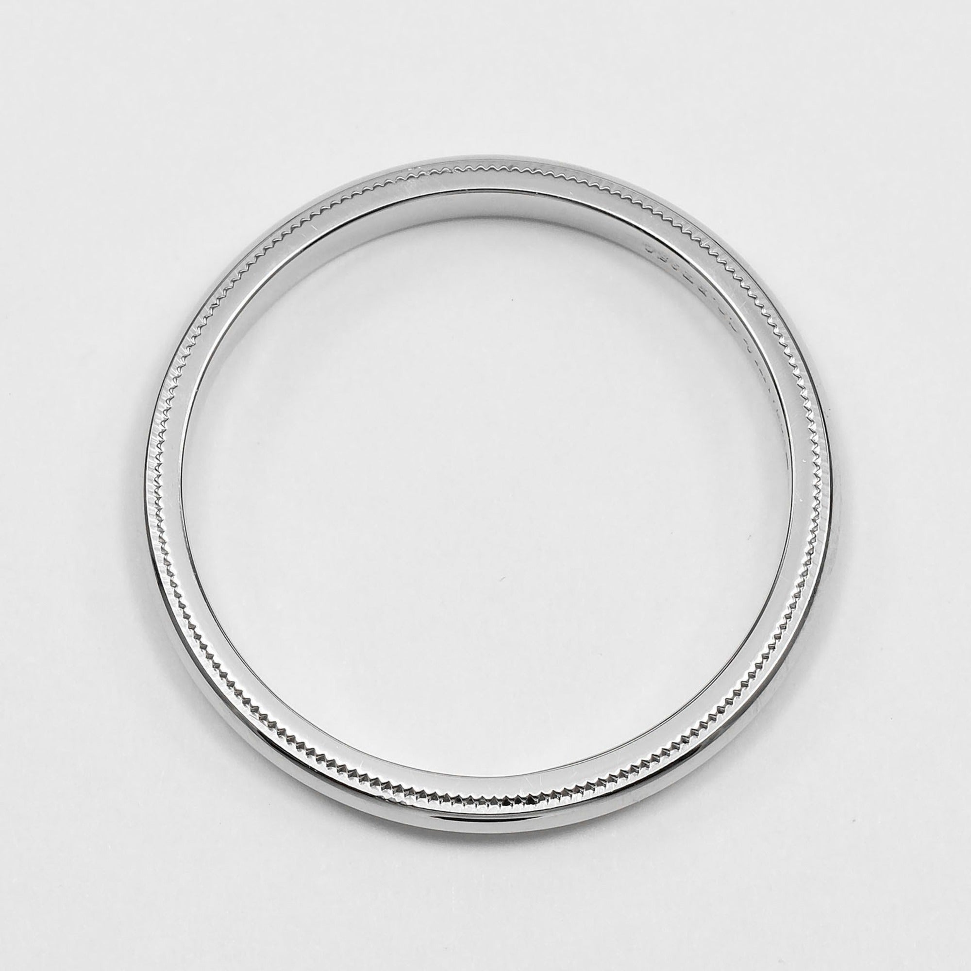 Tiffany Platinum Platinum 950 Band Ring (Pre-Owned)
