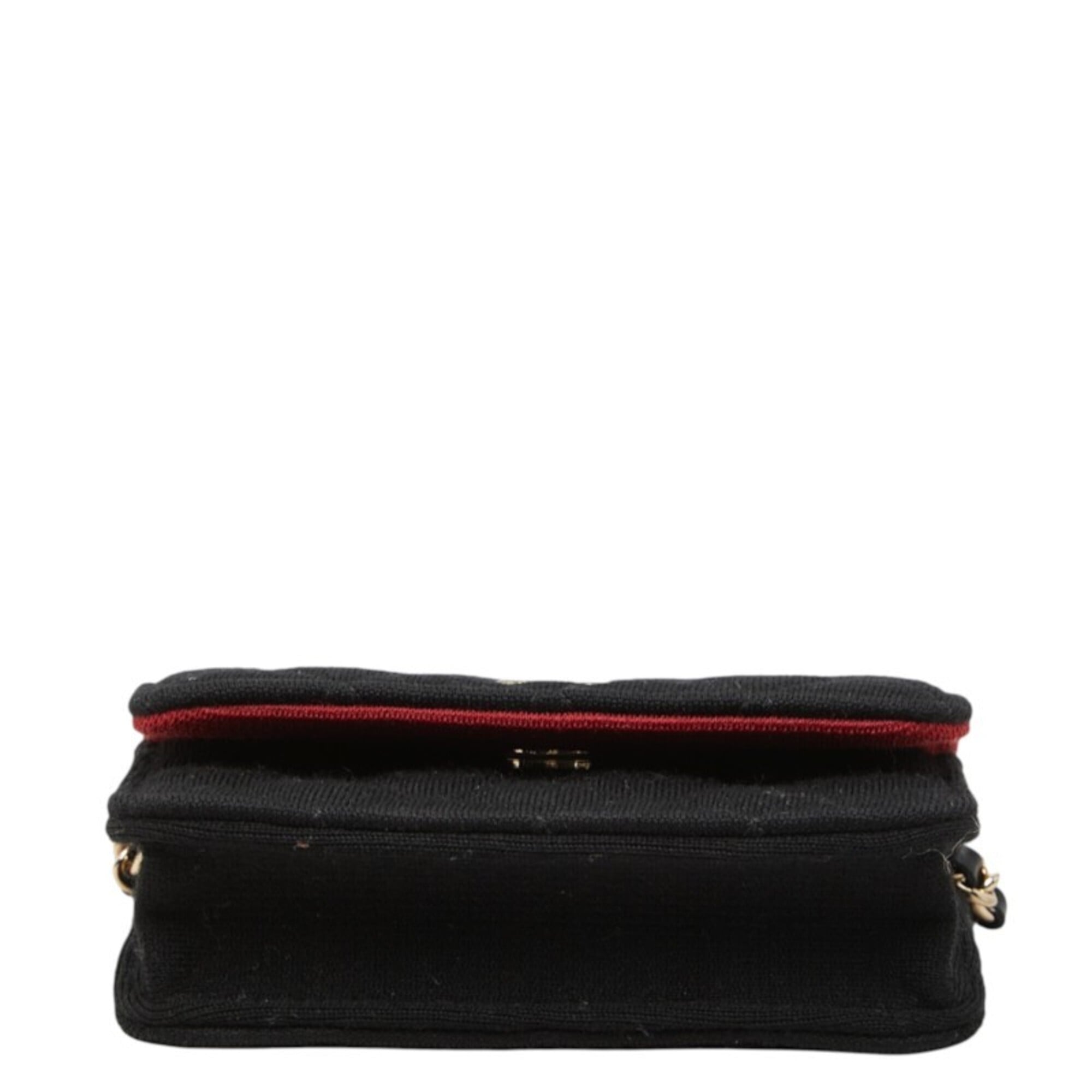 Chanel Black Canvas Leather Shoulder Bag (Pre-Owned)