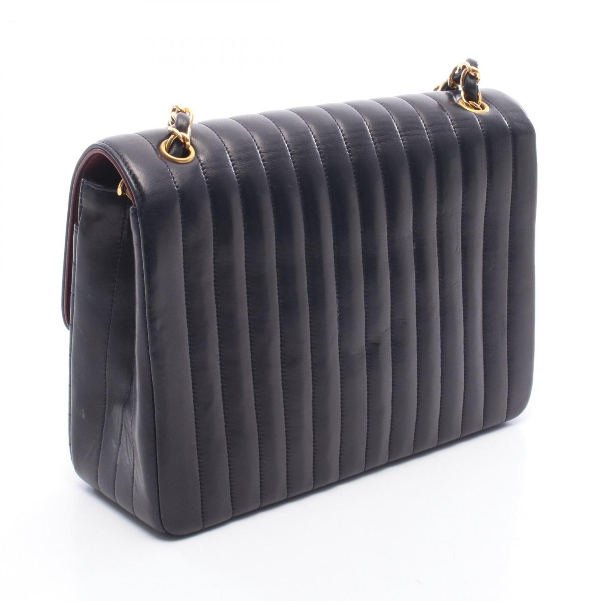Chanel Navy Handbag Shoulder Bag (Pre-Owned)