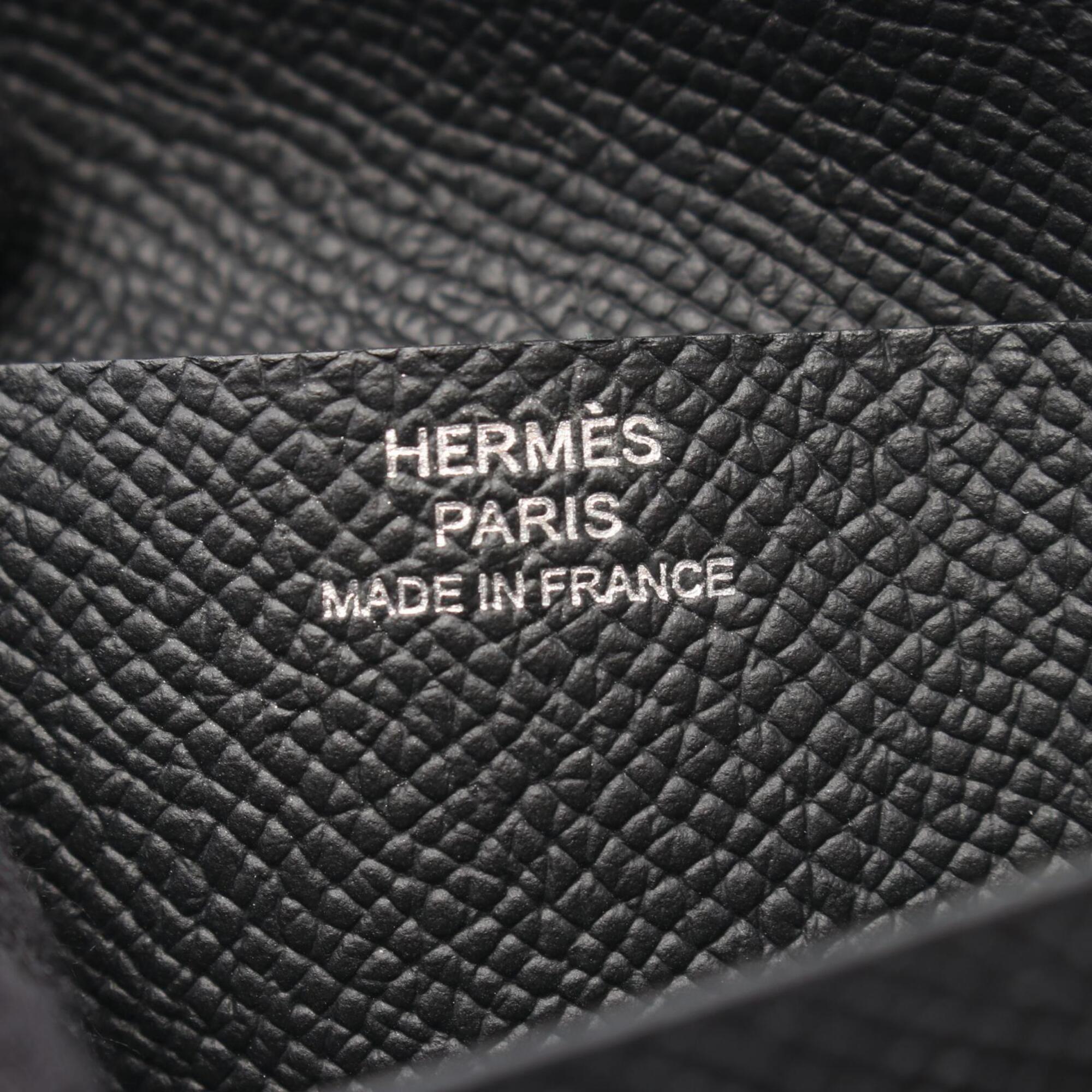 Hermes Black Epsom Leather Leather Wallet (Bi-Fold) (Pre-Owned)