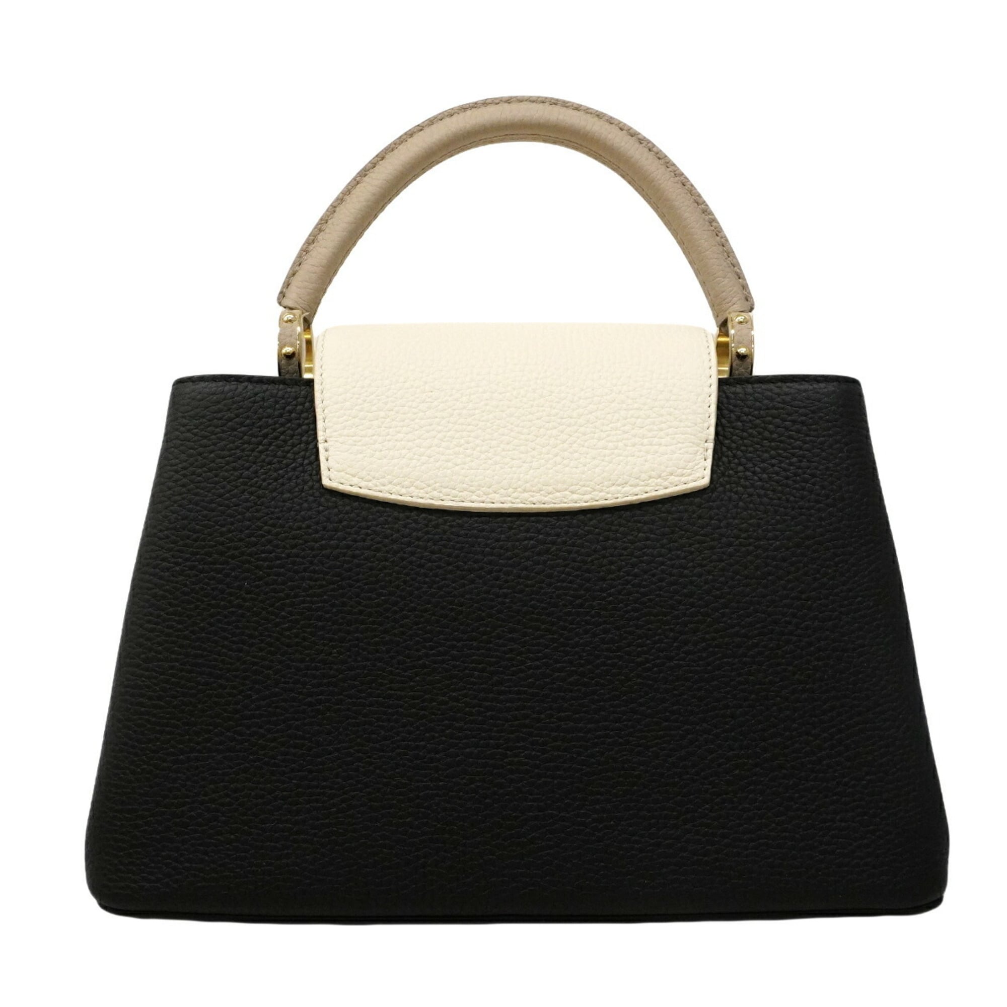Louis Vuitton Beige Black Handbag (Pre-Owned)