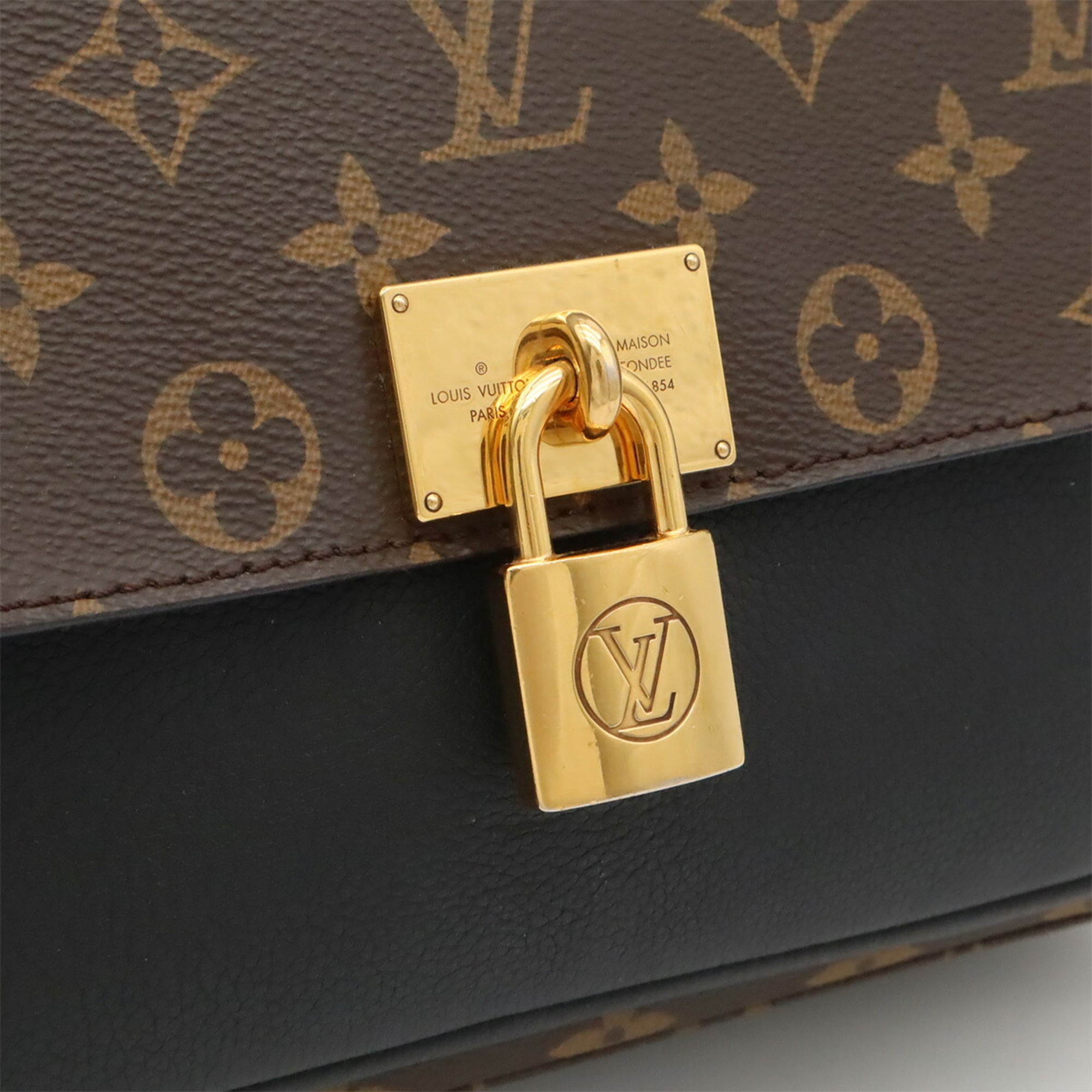 Louis Vuitton Black Noir Monogram Handbag Shoulder Bag (Pre-Owned)