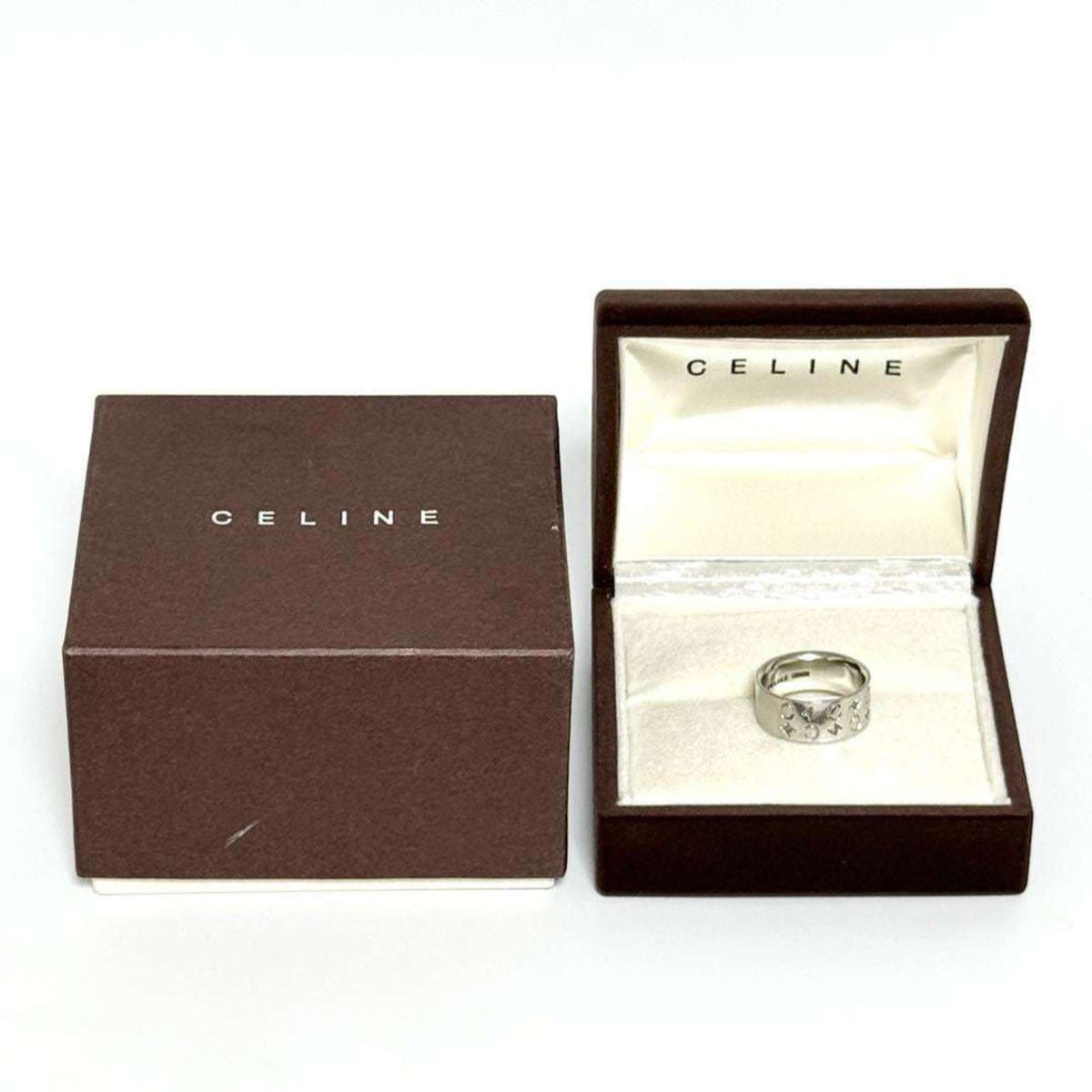 Celine Silver Band Ring (Pre-Owned)