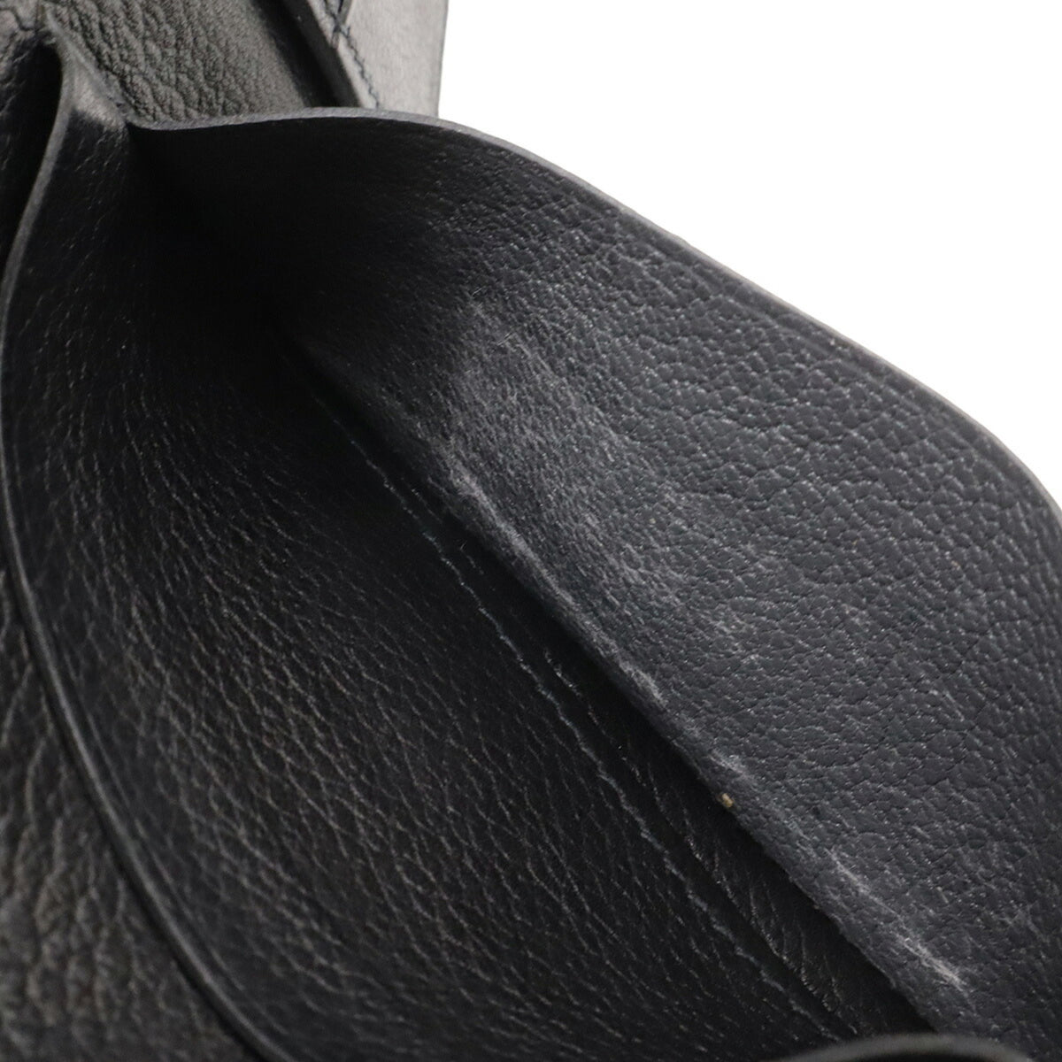 Hermes Black Leather Wallet (Bi-Fold) (Pre-Owned)