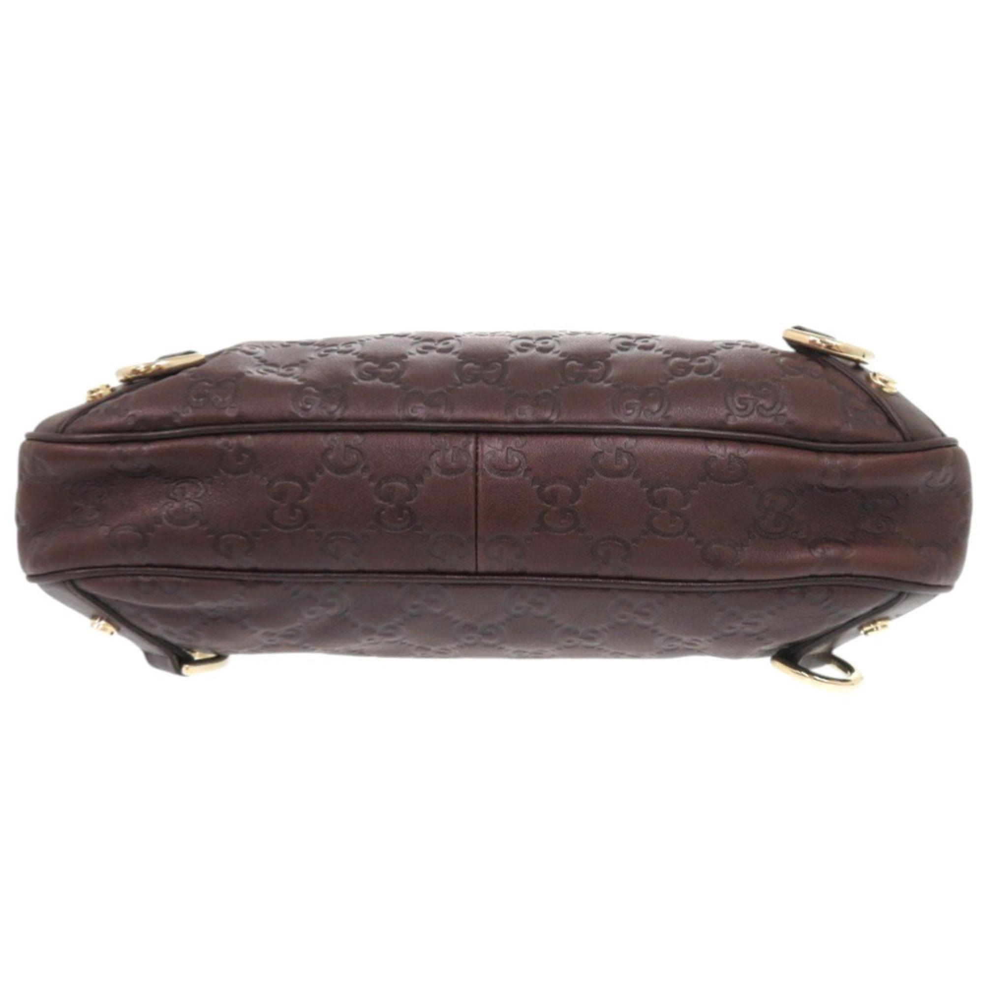 Gucci Brown Leather Shoulder Bag (Pre-Owned)