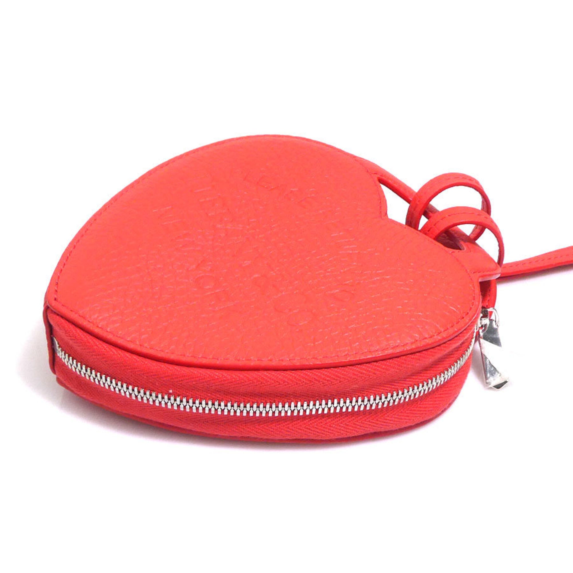 Tiffany Red Color Leather Coin Purse/Coin Case (Pre-Owned)