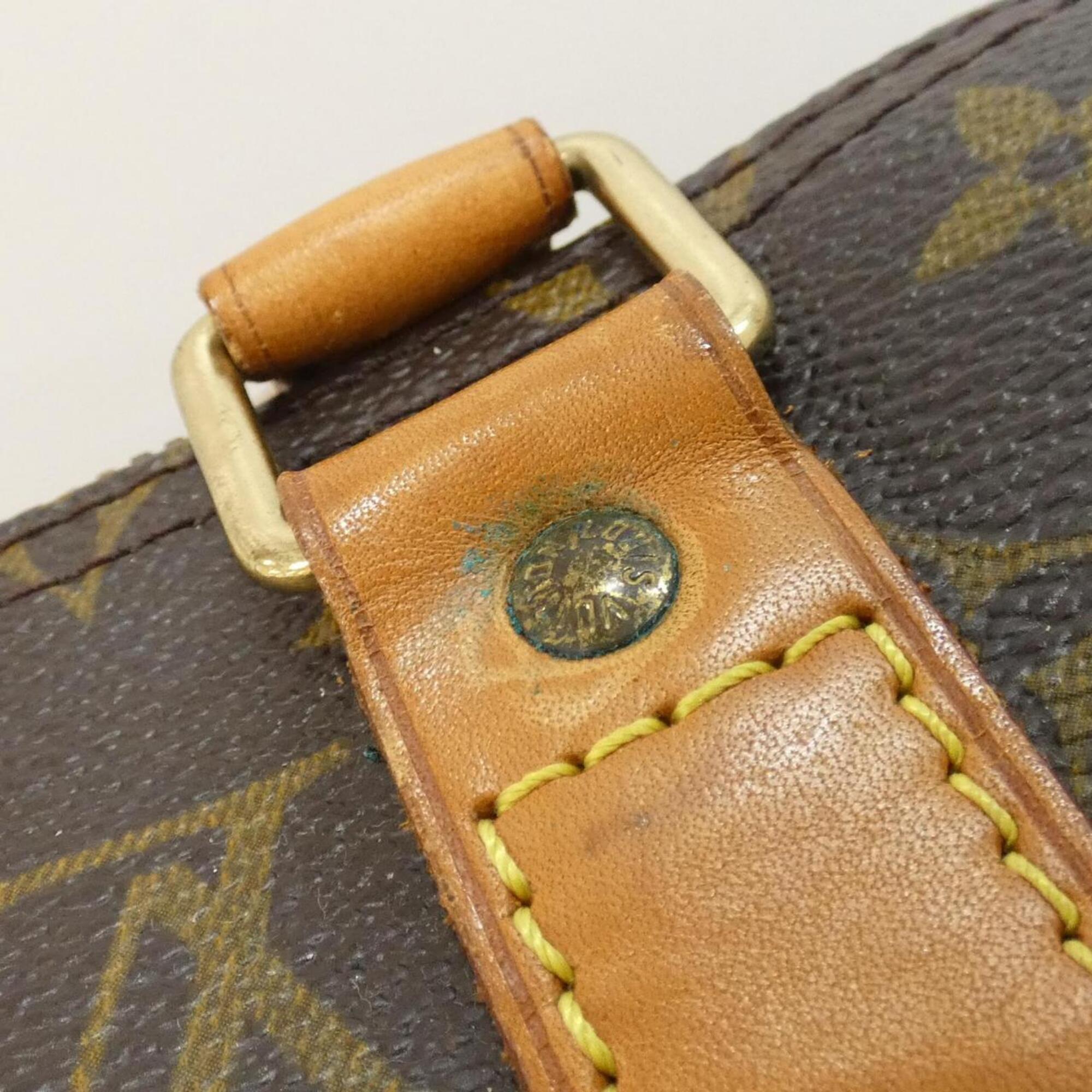 Louis Vuitton Monogram Marron Coated Canvas Boston Bag (Pre-Owned)